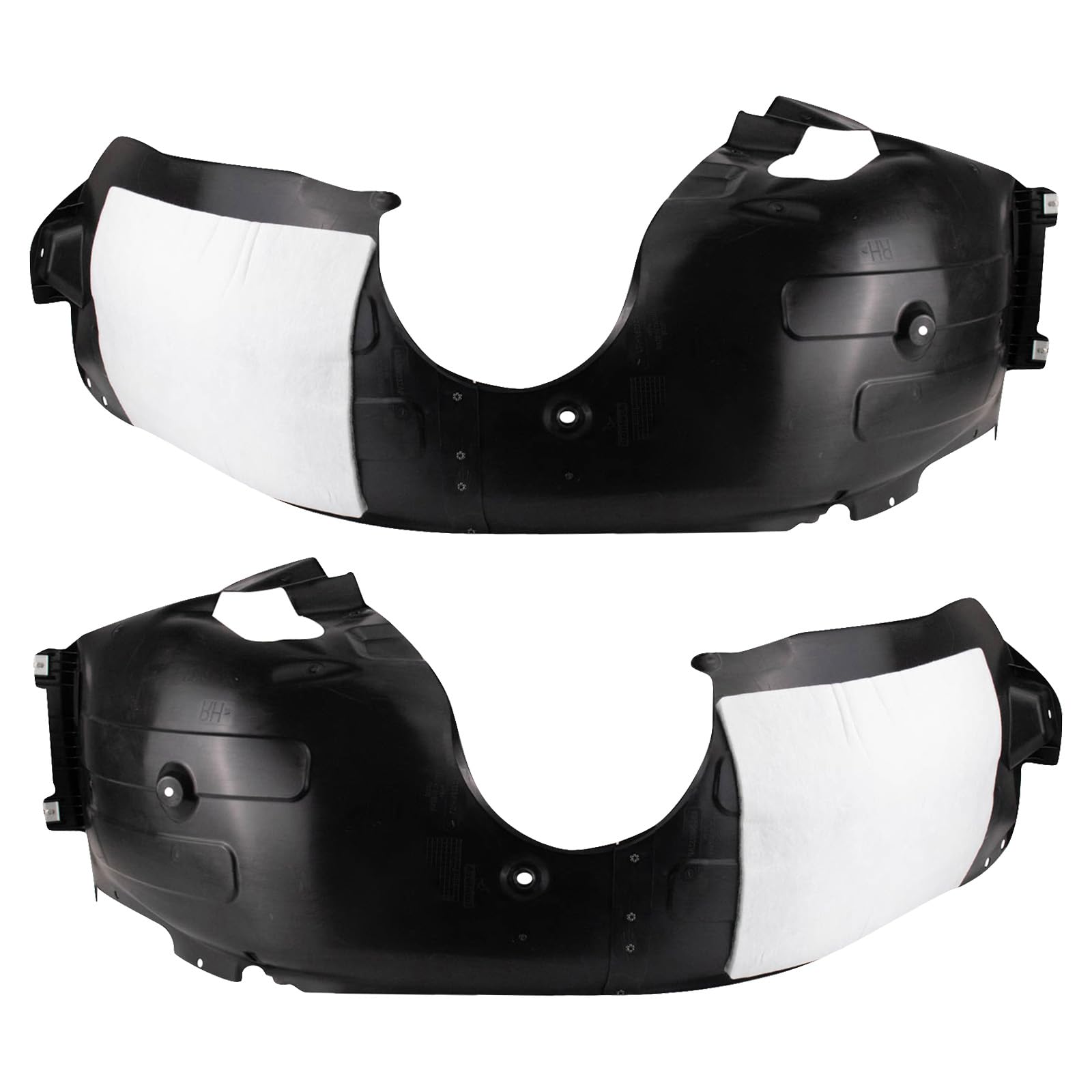 Trq Inner Fender Liner Set Compatible With 2020 Hyundai Sonata Hy1248183 Hy1249183