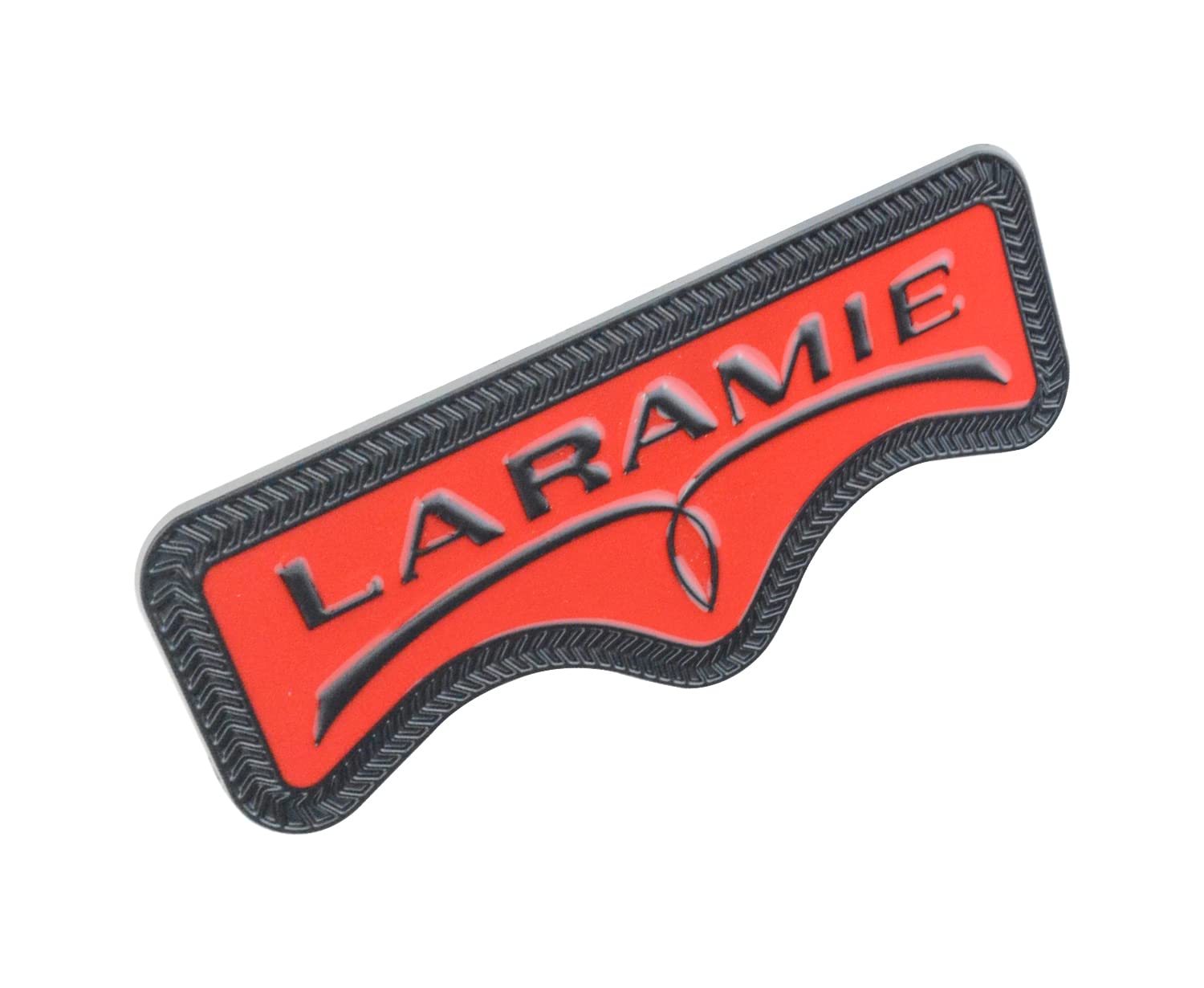 EmbRoom 3D LARAMIE Badge Nameplate Tailgate Sticker Decal Replacement for Ram 1500/2500/3500 - Chrome, Acrylonitrile Butadiene Styrene