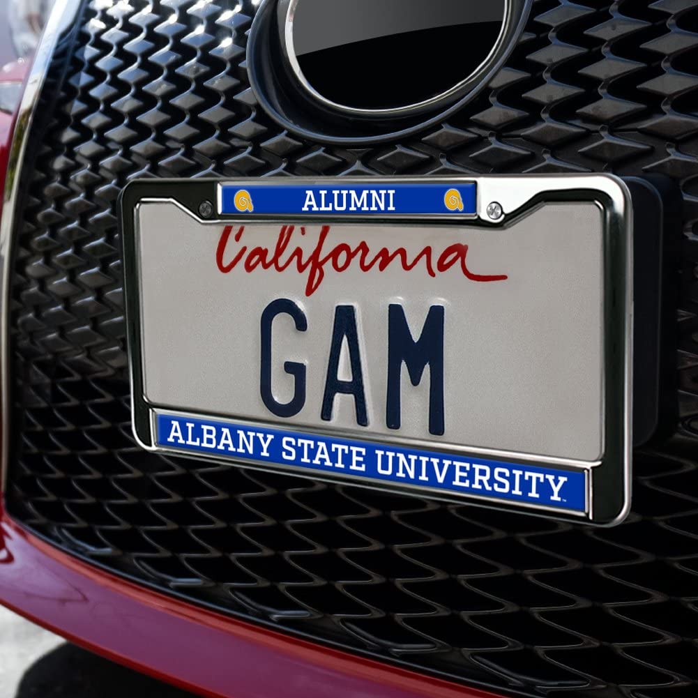 Albany State University Alumni Logo Full Size Standard License Plate Metal Frame