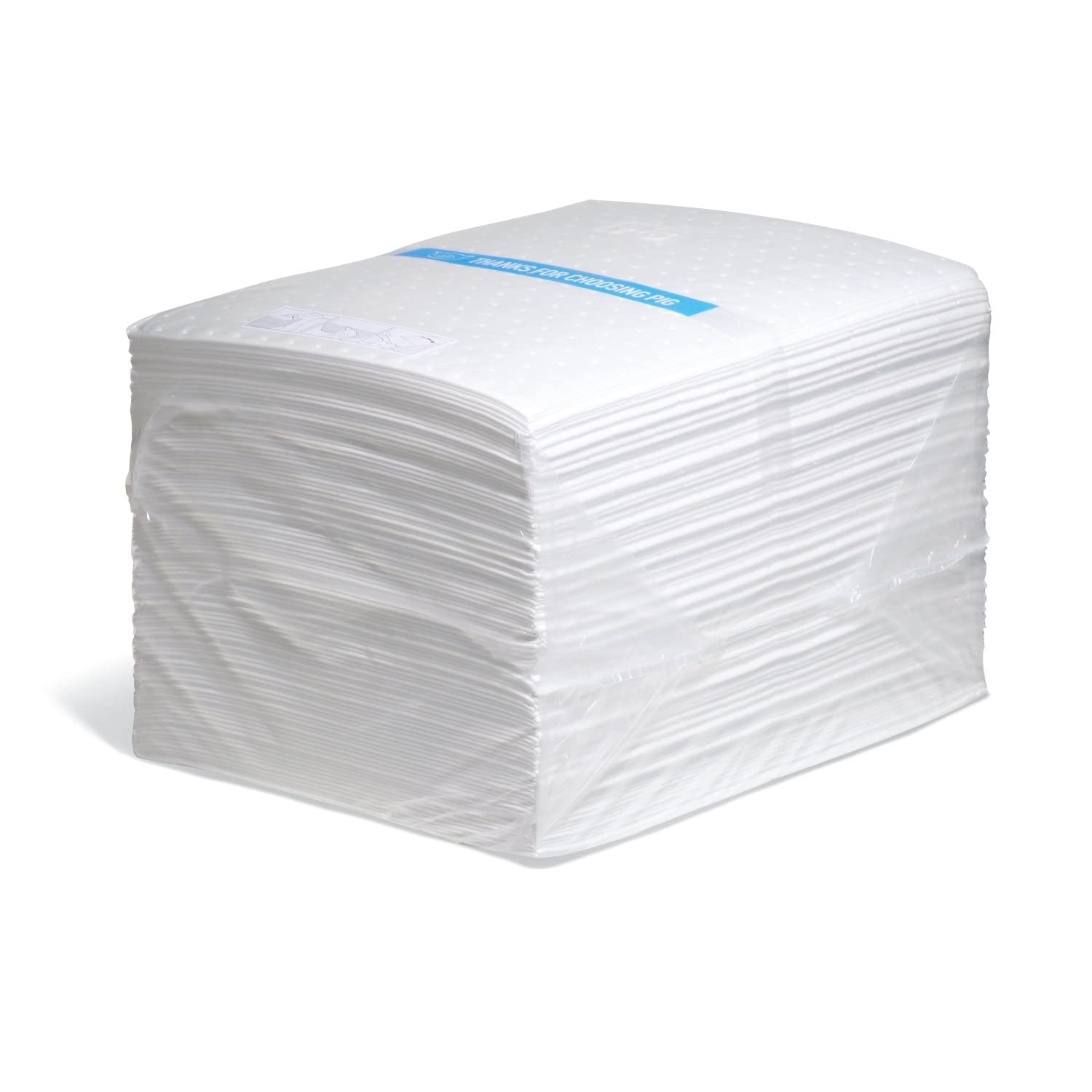 New Pig Oil Mat - Oil-Only Absorbent Mat Pad - 100 Pads per Bag - 15'' x 20'' Pad - Absorbs up to 28 ounces per Pad - MAT403