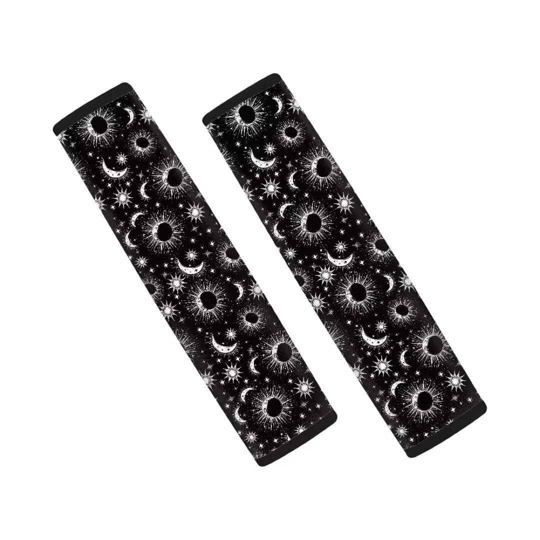 Coldinair Sun Moon Stars Car Seat Belt Pads Seatbelt Covers for Men Women,Soft Comfort Shoulder Seatbelt Pads Cover Sunflower Se