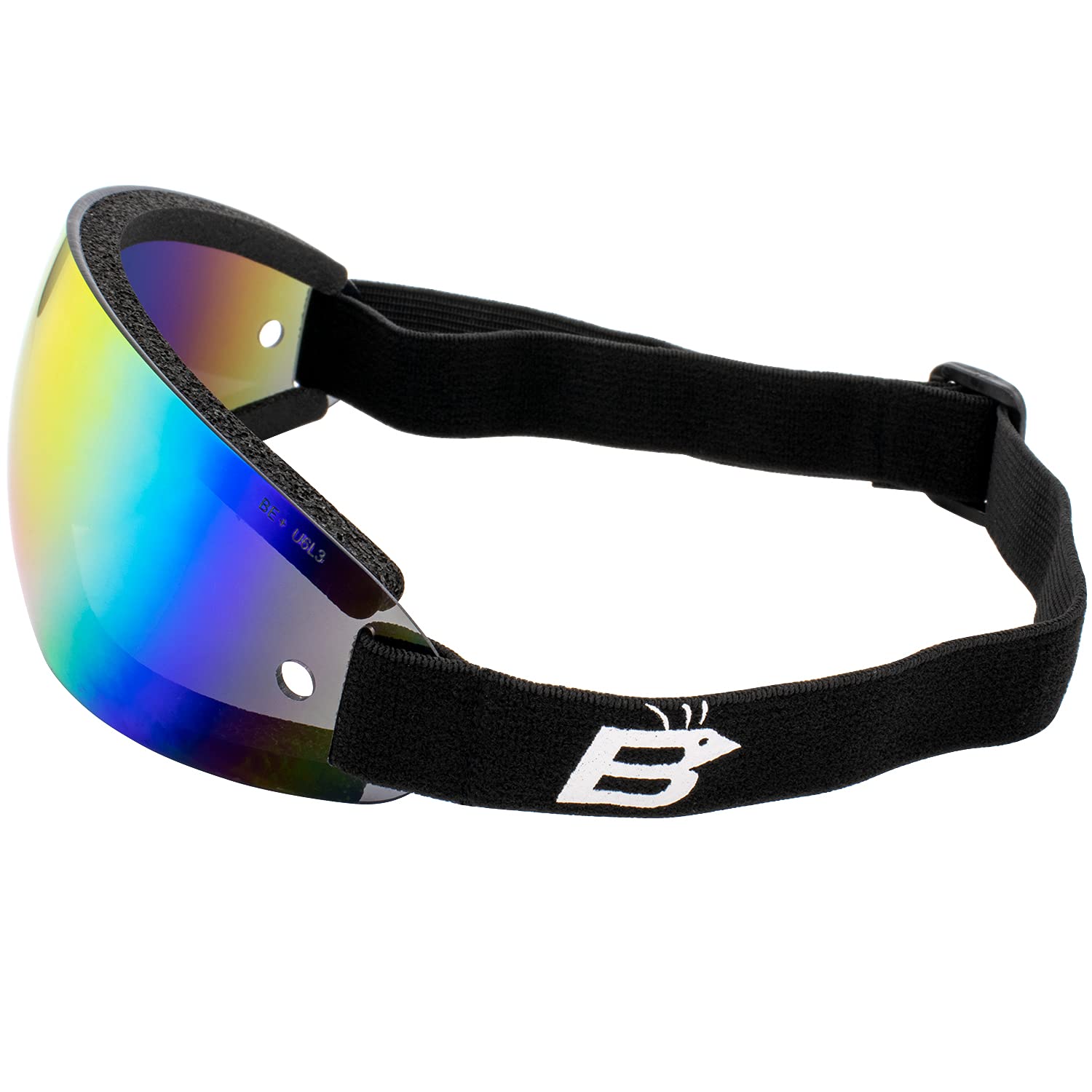 Birdz 2 Pairs of Eyewear Wing Skydiving Parasailing Goggles with 1 ReflecTech Red Mirror & 1 Blue Mirror Lenses