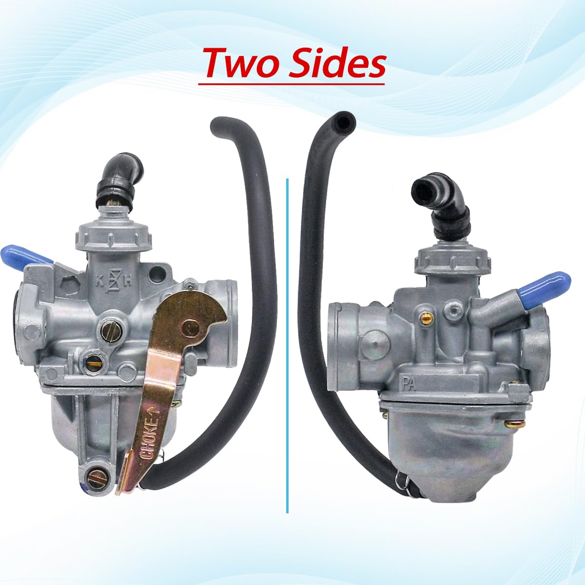 JDLLONG Carburetor for Honda NC50 Express 38mm ED-1CB71 with Air Filter & Fuel Tank Cock Switch Petcock