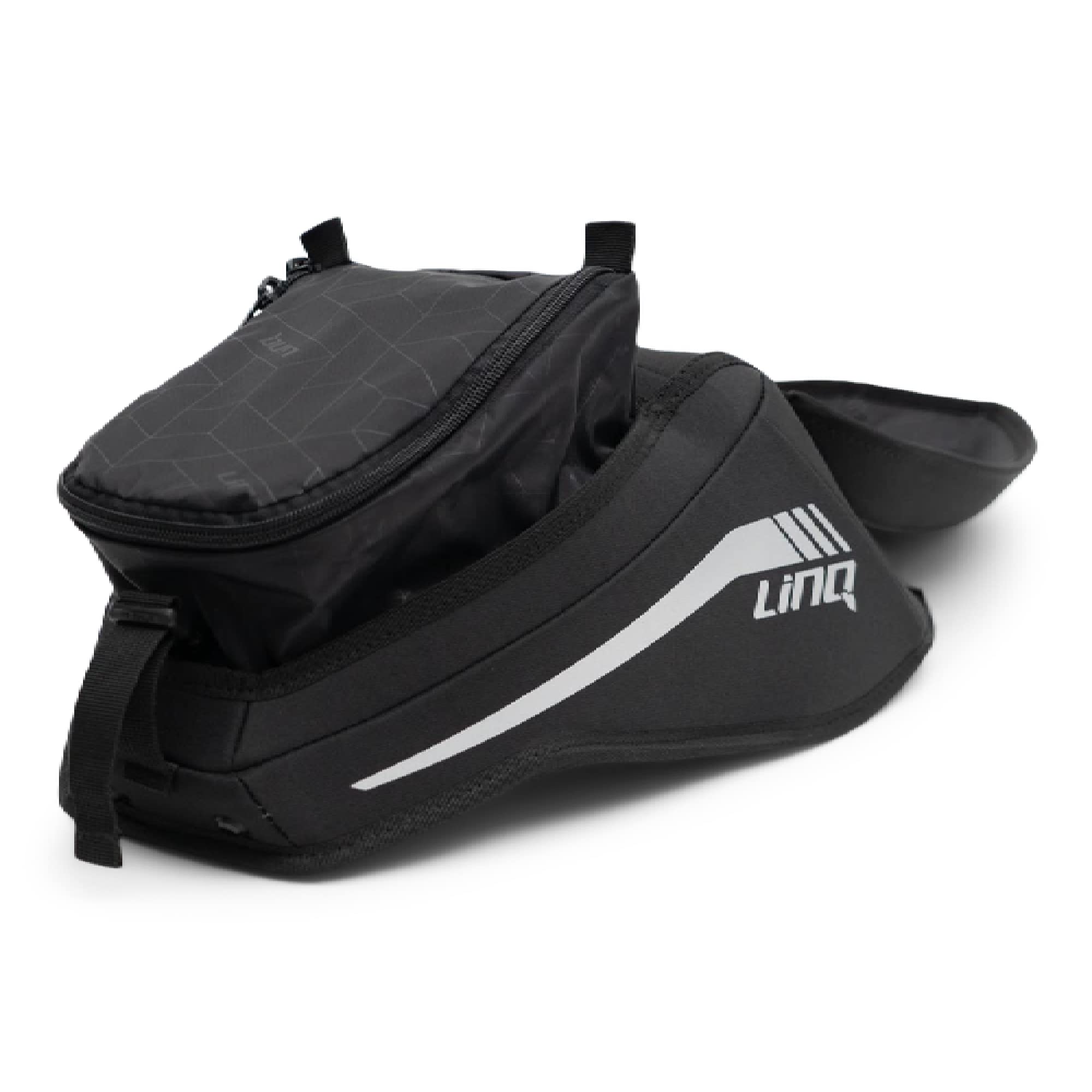 Ski-Doo LinQ Seat Bag 4L 860201355 - Black, One Size, OEM Accessory