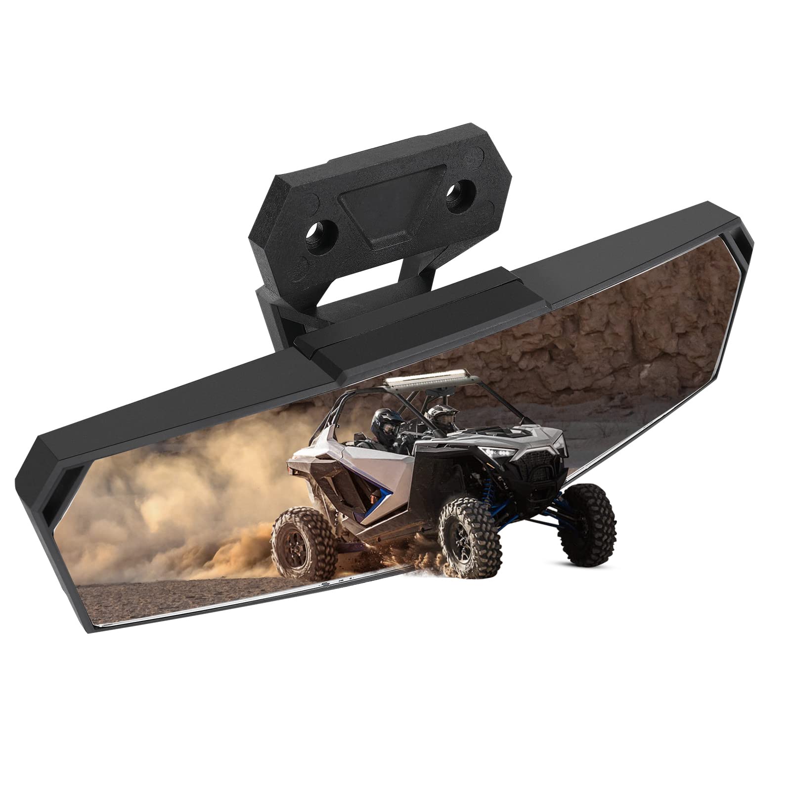 Kemimoto Center Rear View Mirror High-Definition Race Convex Mirror Compatible With Polaris Rzr Pro Xp / 4, Turbo R /4 2020 2021