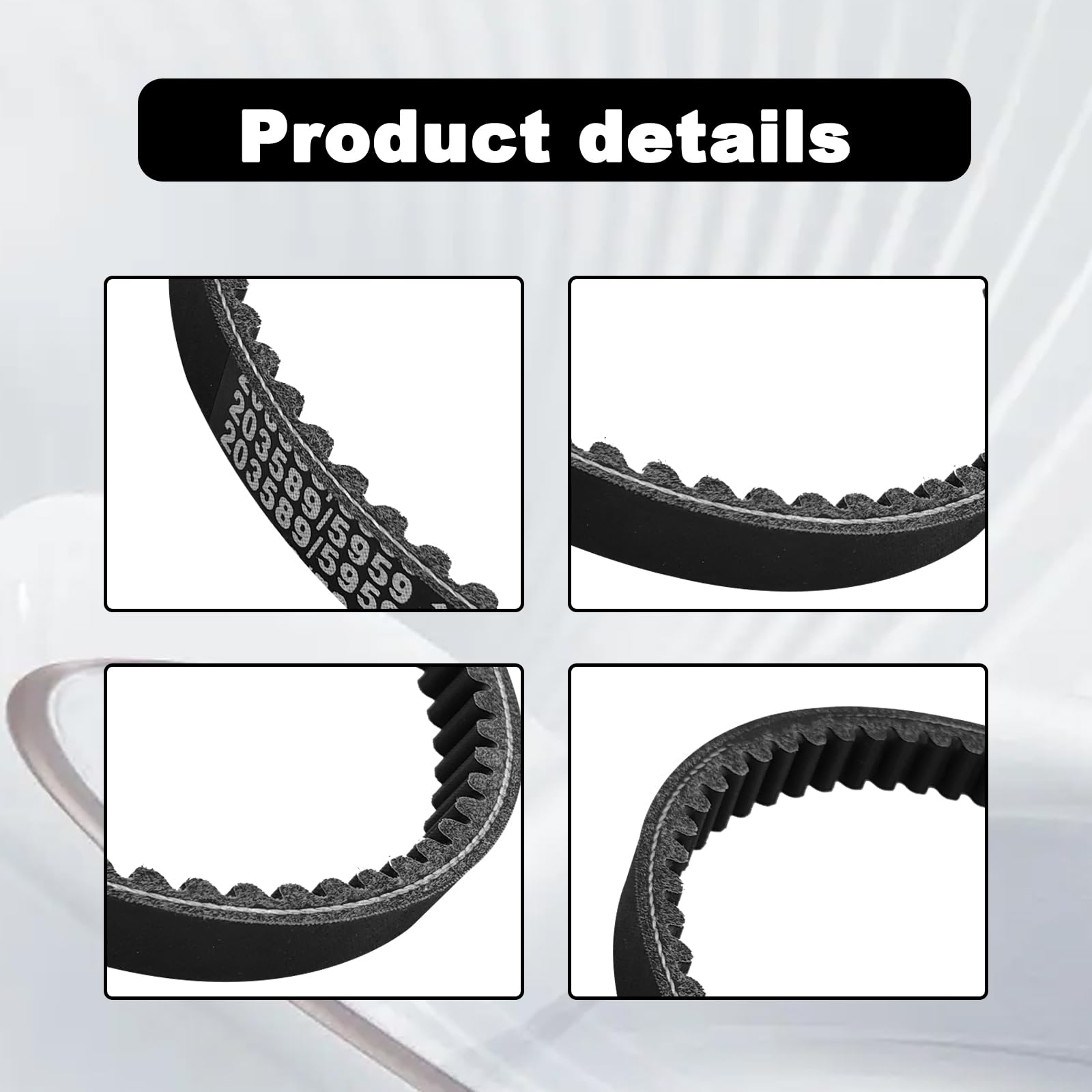 NOTISH 30 Series Go Kart Drive Belt Replacement - Rubber, Fits Manco 5959, Comet 203589, Murray 12-8487