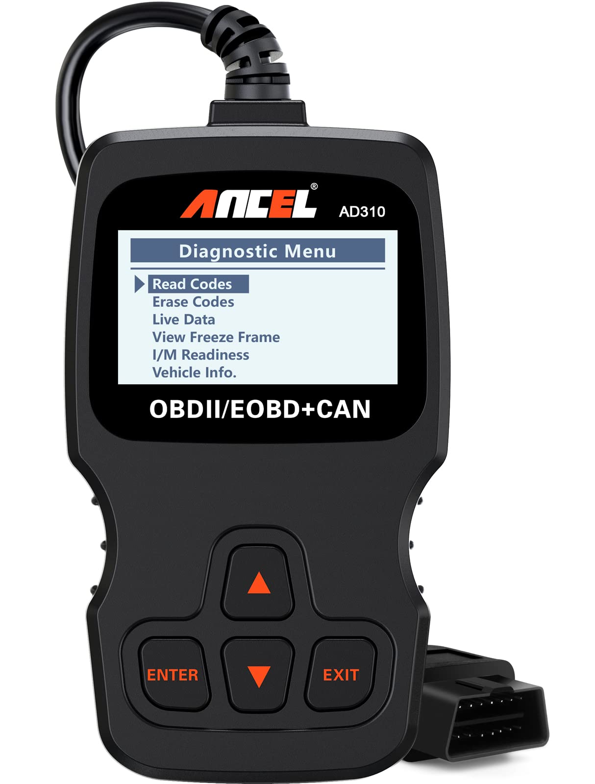 ANCEL AD310 Classic Enhanced Universal OBD II Scanner Car Engine Fault Code Reader CAN Diagnostic Scan Tool, Read and Clear Erro