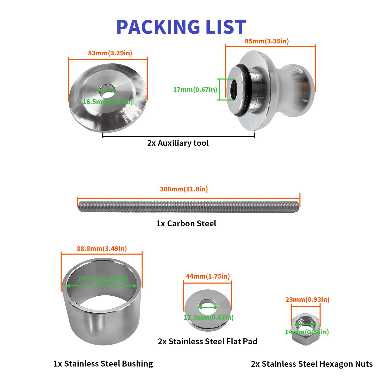 BIGLKNM Wheel Bearing Removal Tool for Polaris Ranger RZR/General/Sportsman, Fits 40 & 44 mm Bearings