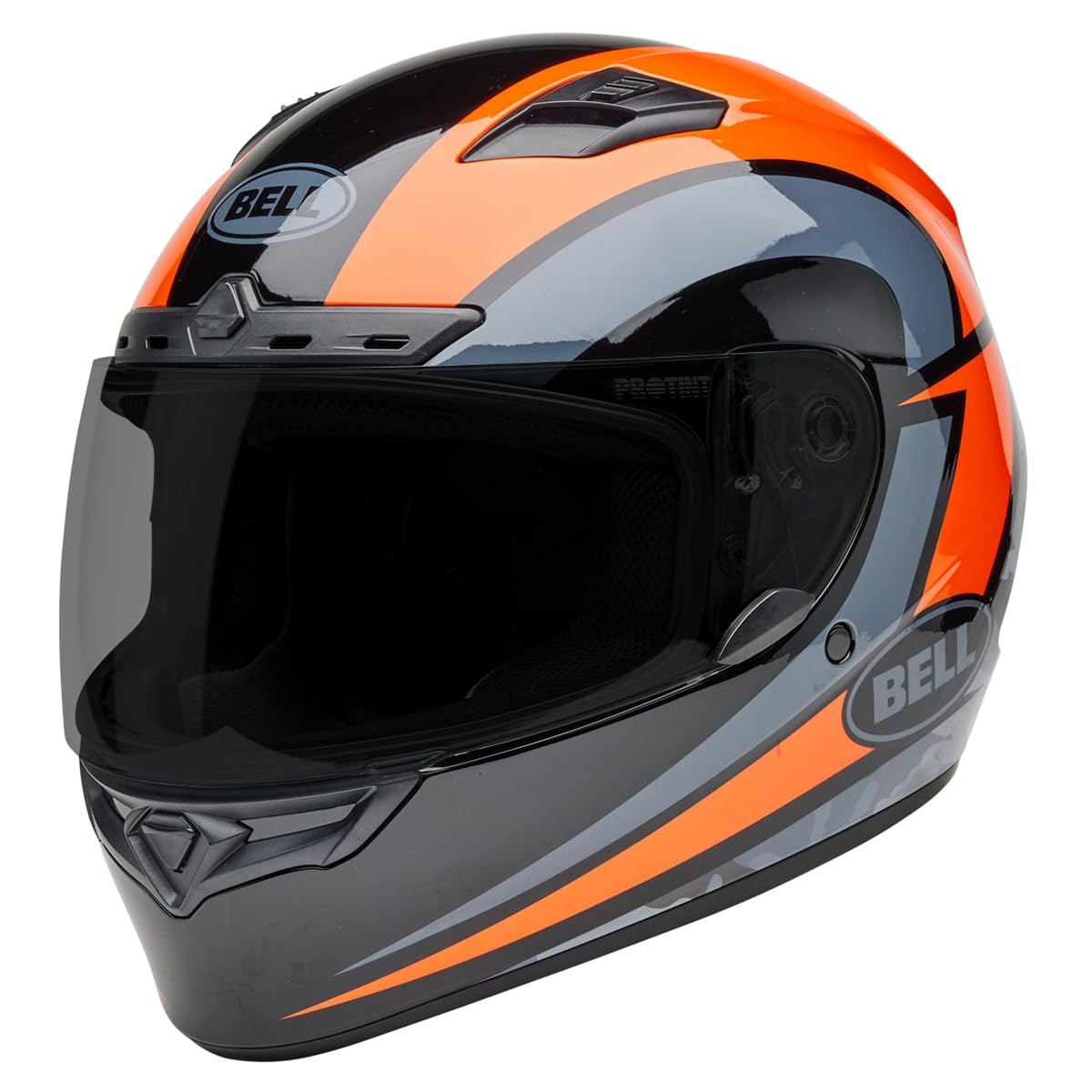 Bell Qualifier Dlx Mips Street Helmet (Gloss Blitz Orange/Black - Large)