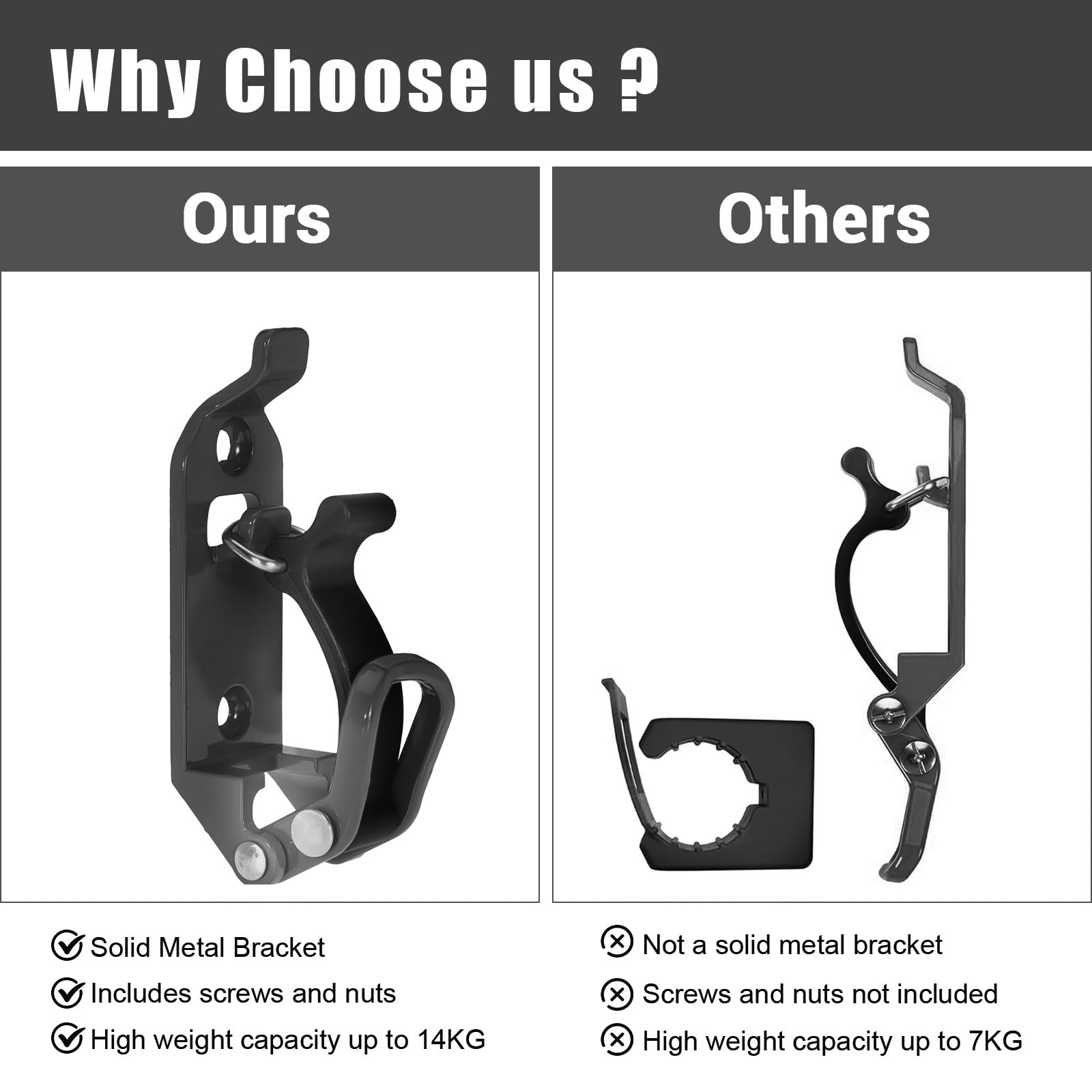 4Pcs Shovel Mount for Roof Rack, Metal Rubber Clamp Mounting Brackets Kit, Shovel Holder for Truck, Car Accessories for Boats,Mi