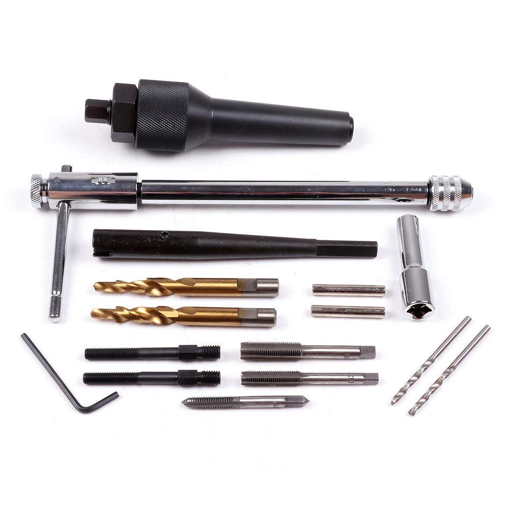 Alltooetools 16pcs Glow Plug Removal Tool Kit - 8mm & 10mm, Model SF0031
