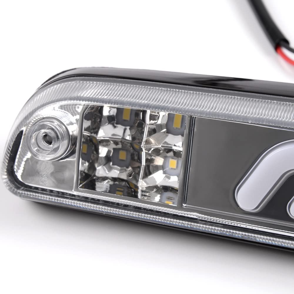Cheda Led Rear Third 3Rd Brake Tail Light Cargo Lamp 1999-2016 Ford F250 F350 F450 F550 Super Duty (Clear Lens Clear Bottoms)