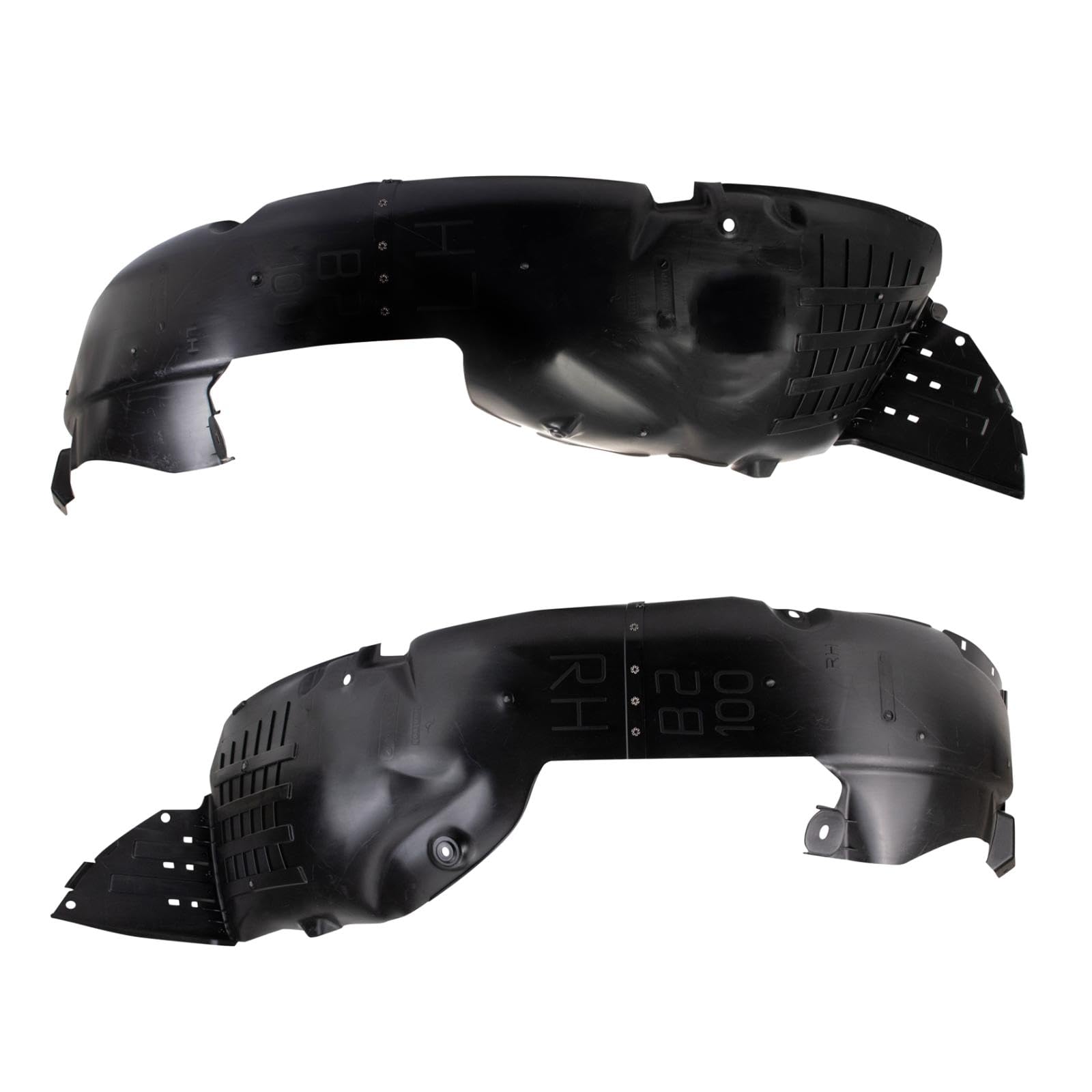 Trq Front Inner Fender Liner Set Compatible With 2014-2016 Kia Soul Ki1248130 Ki1248140 Ki1249130 Ki1249140