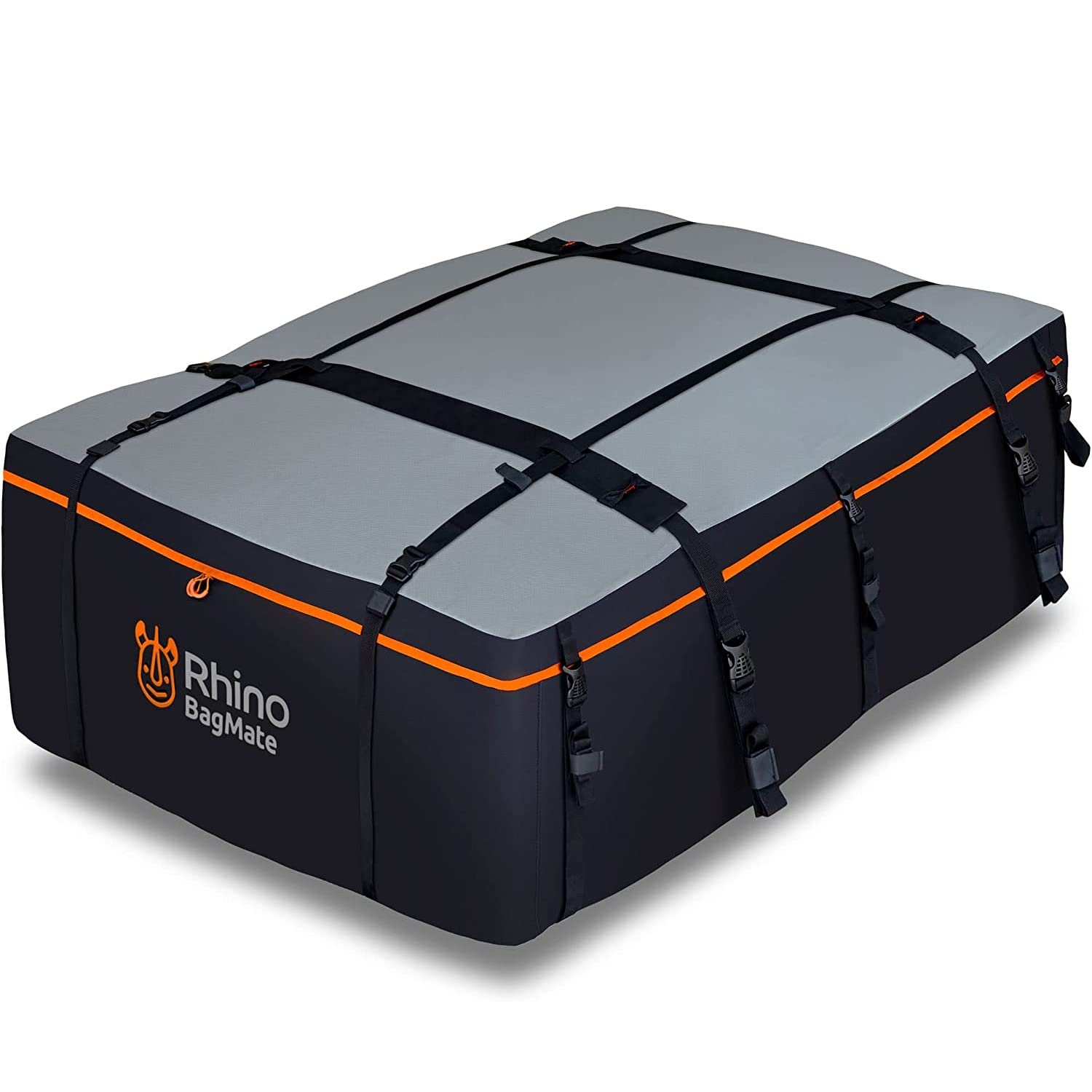 BagMate Military-Grade Waterproof Roof Bag - XXL 23 Cu. Ft. Cargo Carrier, PVC, Black, Model RBM-CRB, Includes 4 Door Hooks and Extra Strap