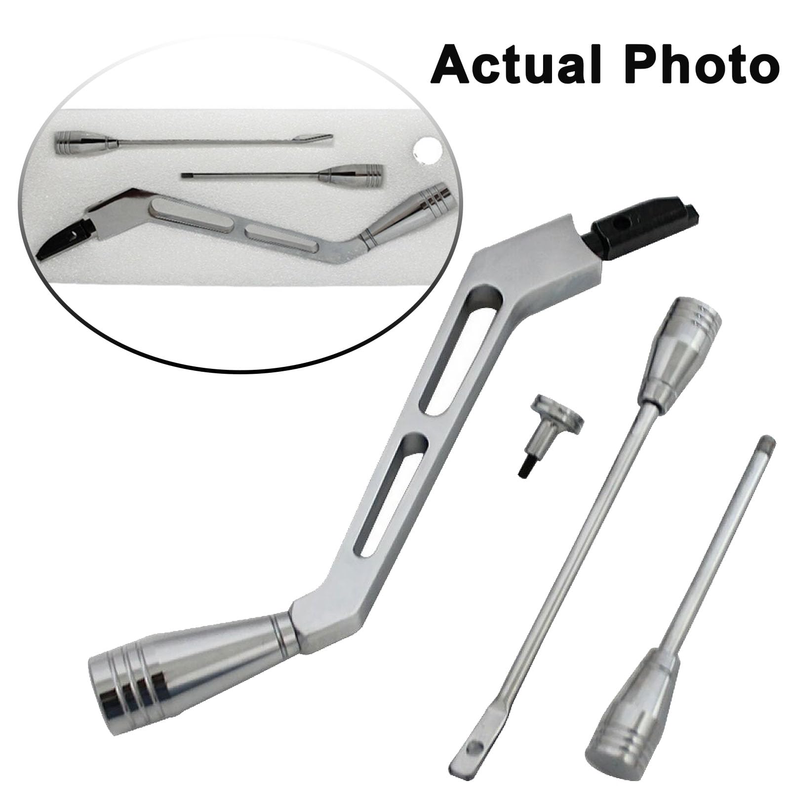 Bst Bssp Polished Billet Aluminum Column Shifter Lever,Turn Signal, Lever Hazard Boots & Tilt Kit For 1967-1994 Gm Columns Chevr