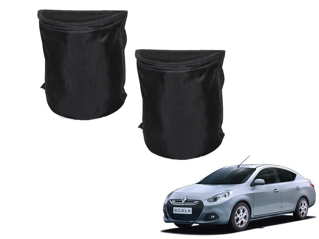 Kozdiko Semi Cylindrical Car Dustbin Set of 2 Pcs for Renault Scala