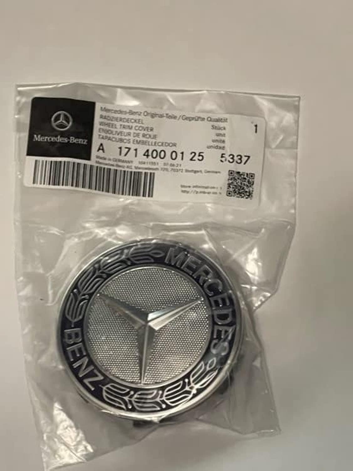 Mercedes Benz Center Hub Caps For Alloy Wheels (Set Of 4)