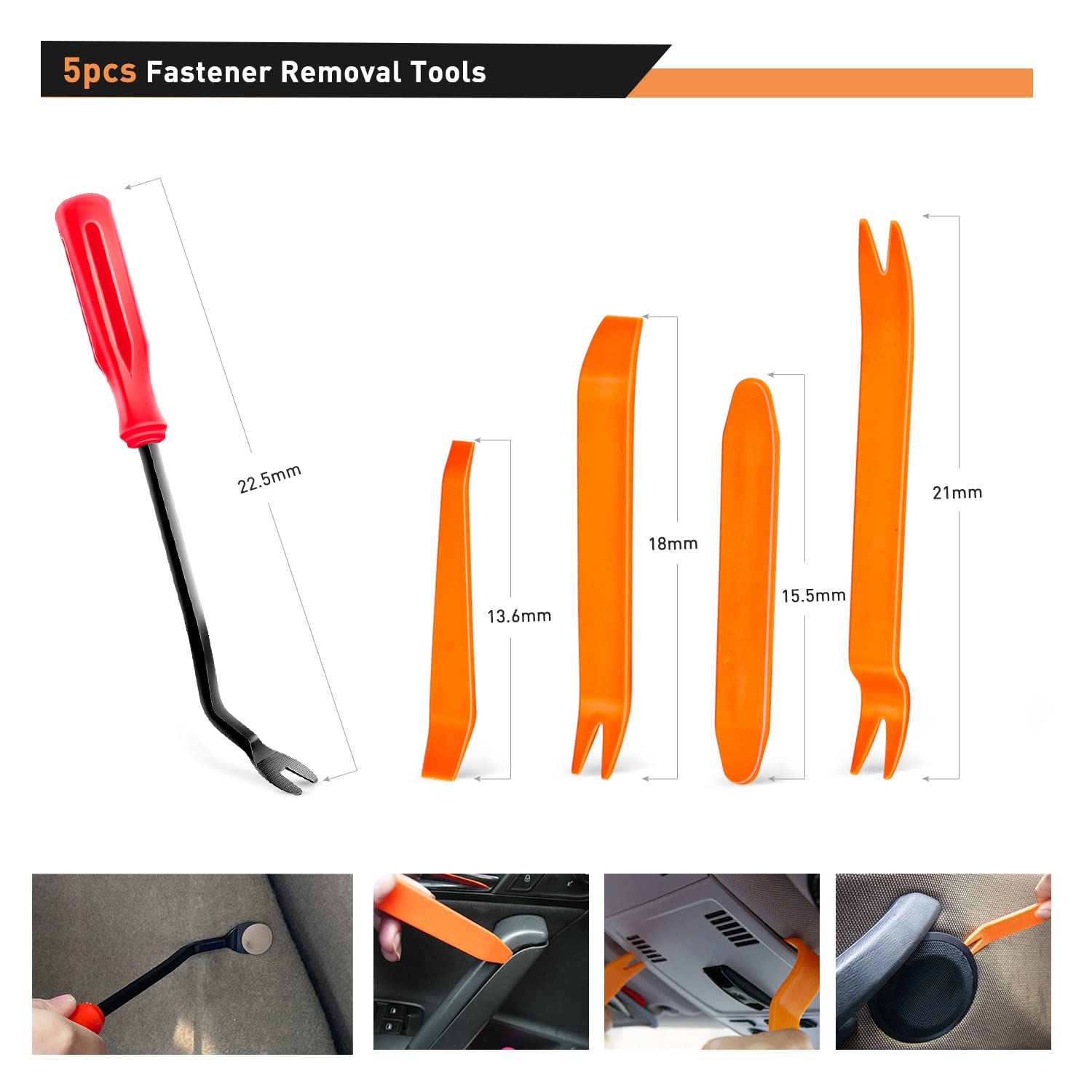 Gooacc 820Pcs Car Push Retainer Clips Auto Fasteners Assortment -36 Sizes Nylon Bumper Fender Rivets And Fasteners Remover For F