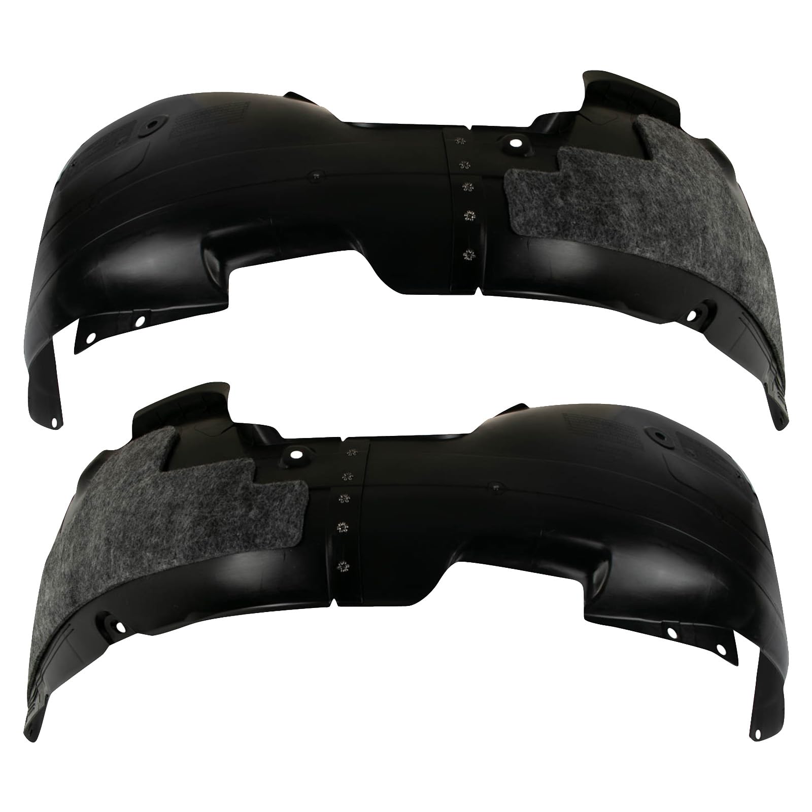 Trq Front Inner Fender Liner Set Compatible With 2017-2018 Hyundai Elantra Hy1248161 Hy1249161