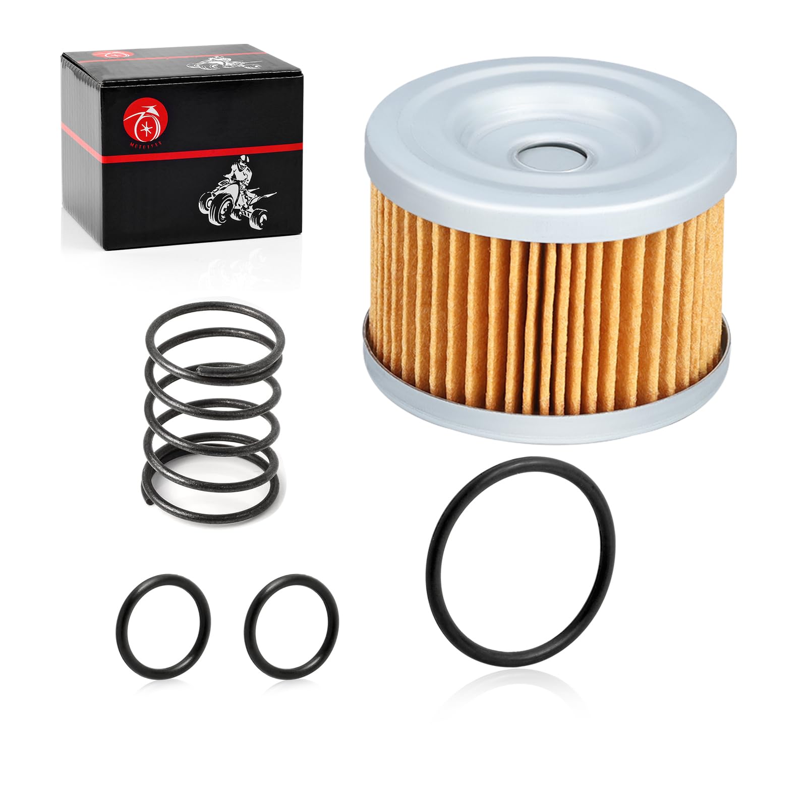 Oil Filter & Spring For Honda Fourtrax 300 Trx300/Fw Trx300Ex Trx400Ex Rancher 350 Foreman 400 450 500 520 Racher 420 Pioneer 50