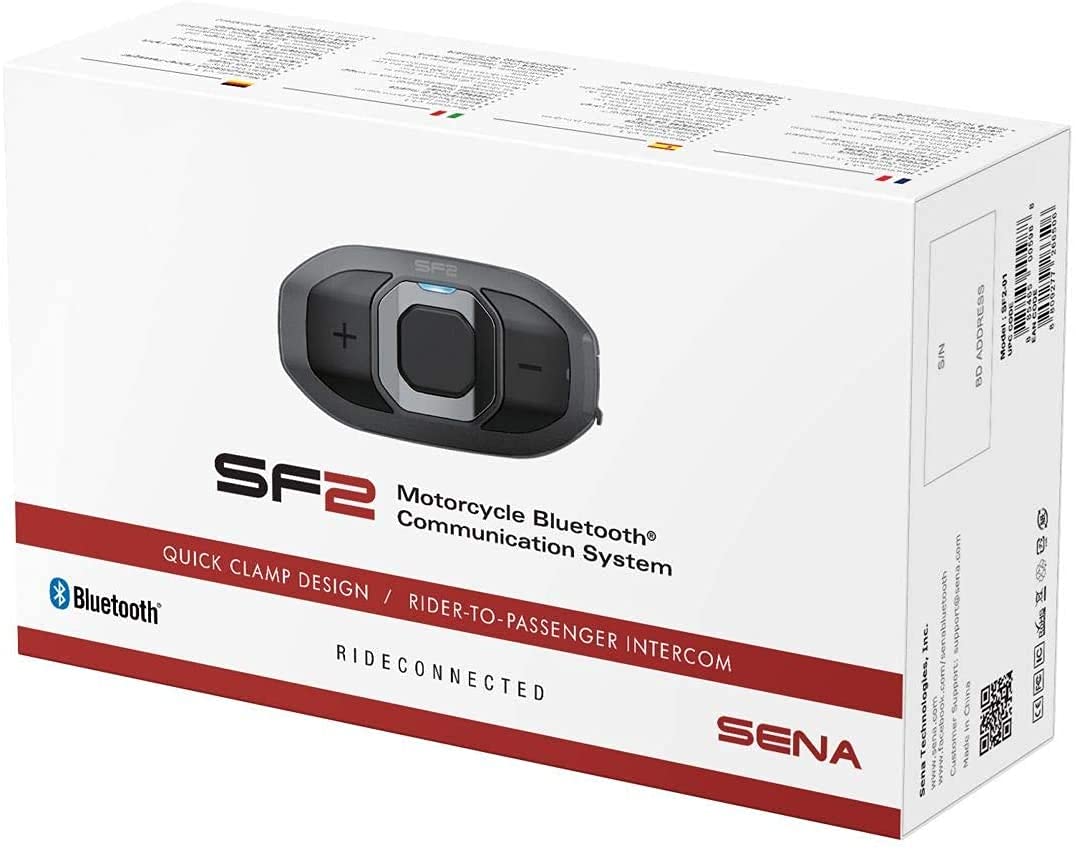 Sena Sf2 Motorcycle Bluetooth Communication System With Dual Speakers, Dual Pack