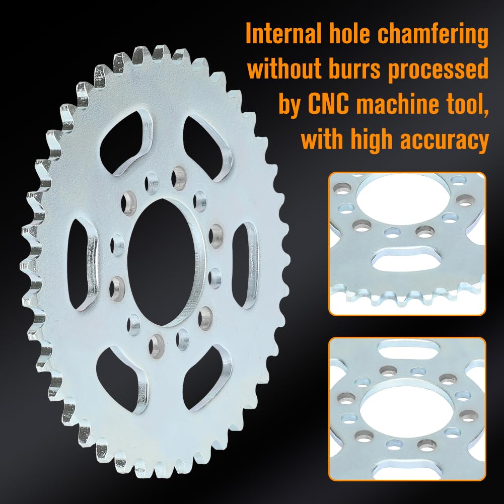 Fvrito 40 Tooth #35 Rear Drive Chain Sprocket For 97Cc 98Cc 2.8Hp Motovox Mbx10 Mbx11 Monster Moto 80Cc Coleman Ct100U Trail Ck1