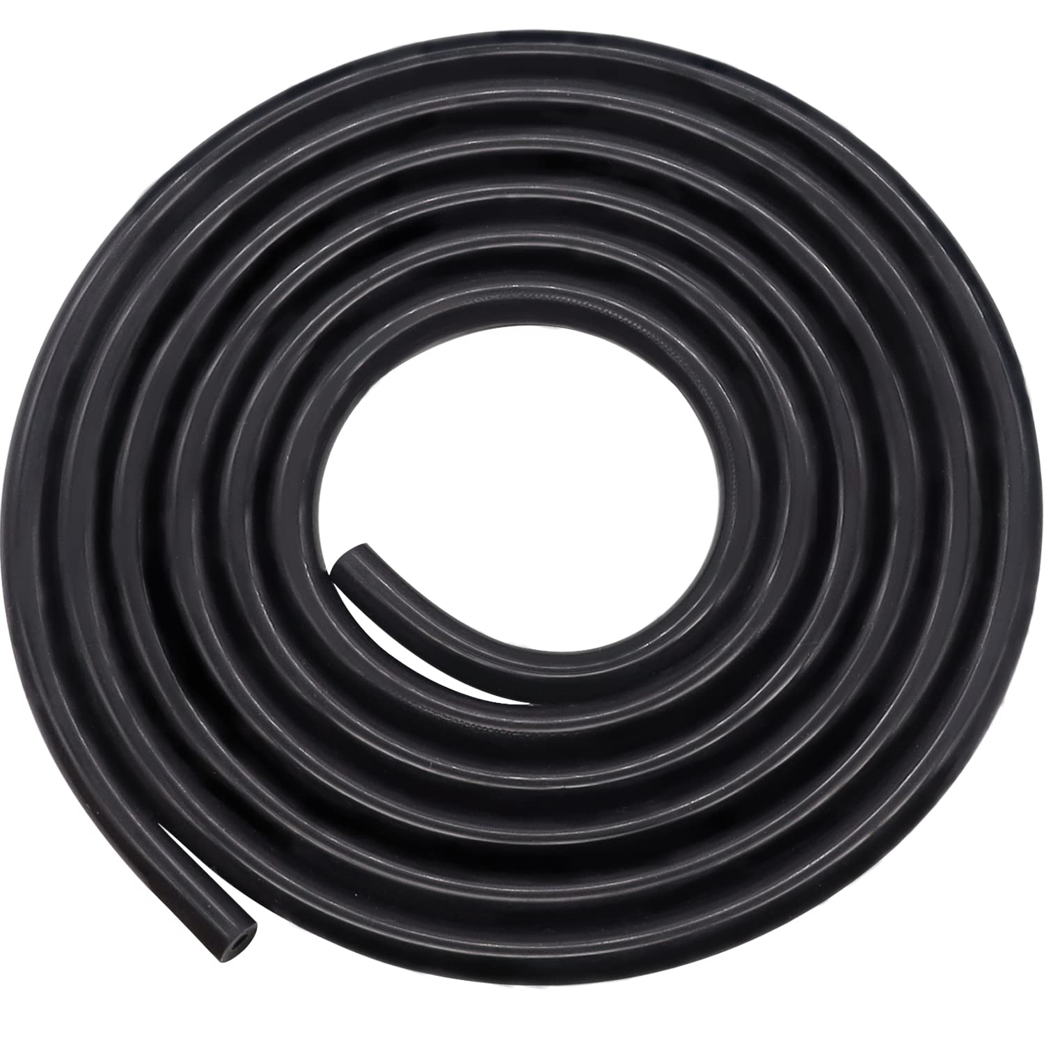 Taiss Black Silicone Vacuum Tubing Hose,High Temperature Car Modified Air Intake Pipe,Id 1/4 Inch (6Mm), Tube Length 6Ft(1.8M)