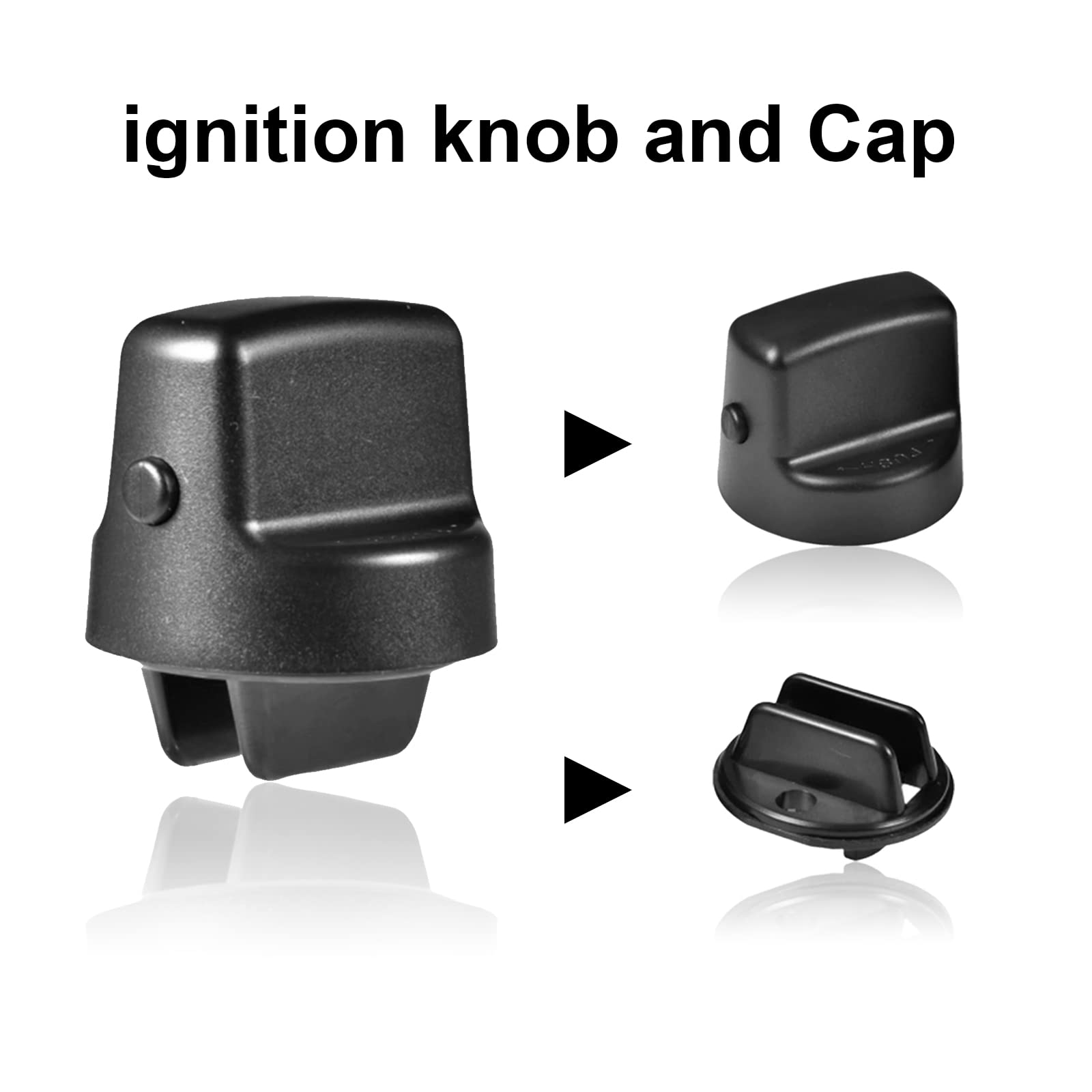 Stymart Ignition Key Knob Push Turn Switch for Mazda CX-9, 6, CX7 | Black Plastic Replacement D461-66-141A-02 D6Y1-76