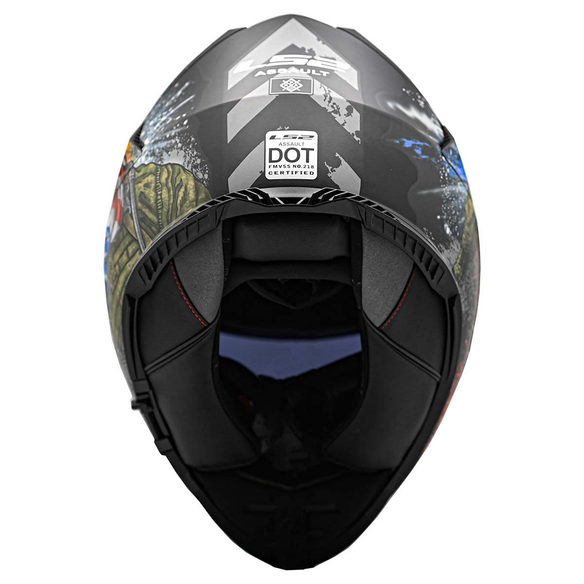 Ls2 Helmets Assault Full Face Motorcycle Helmet W/Sunshield (Commando Black Camo - X-Large)