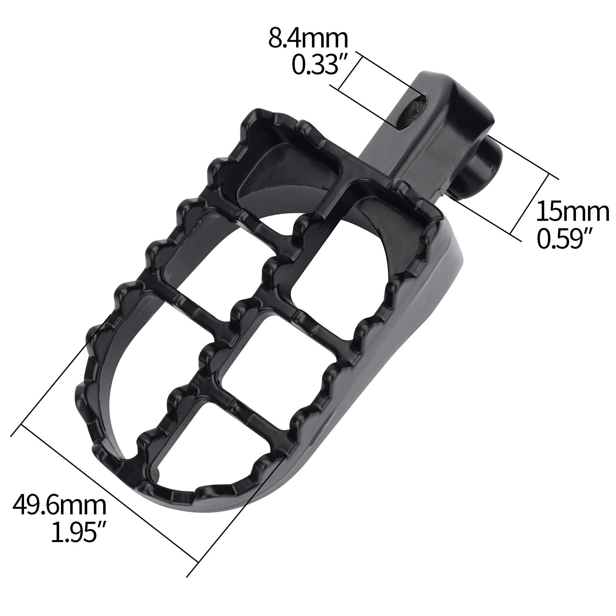 WEIYINGSI Dirt Bike Foot Pegs, Motorcycle Footpegs Pedals for 50CC 70CC 90CC 110CC 125CC Taotao PW50 PW80 TW200 XR50R CRF50 CRF7