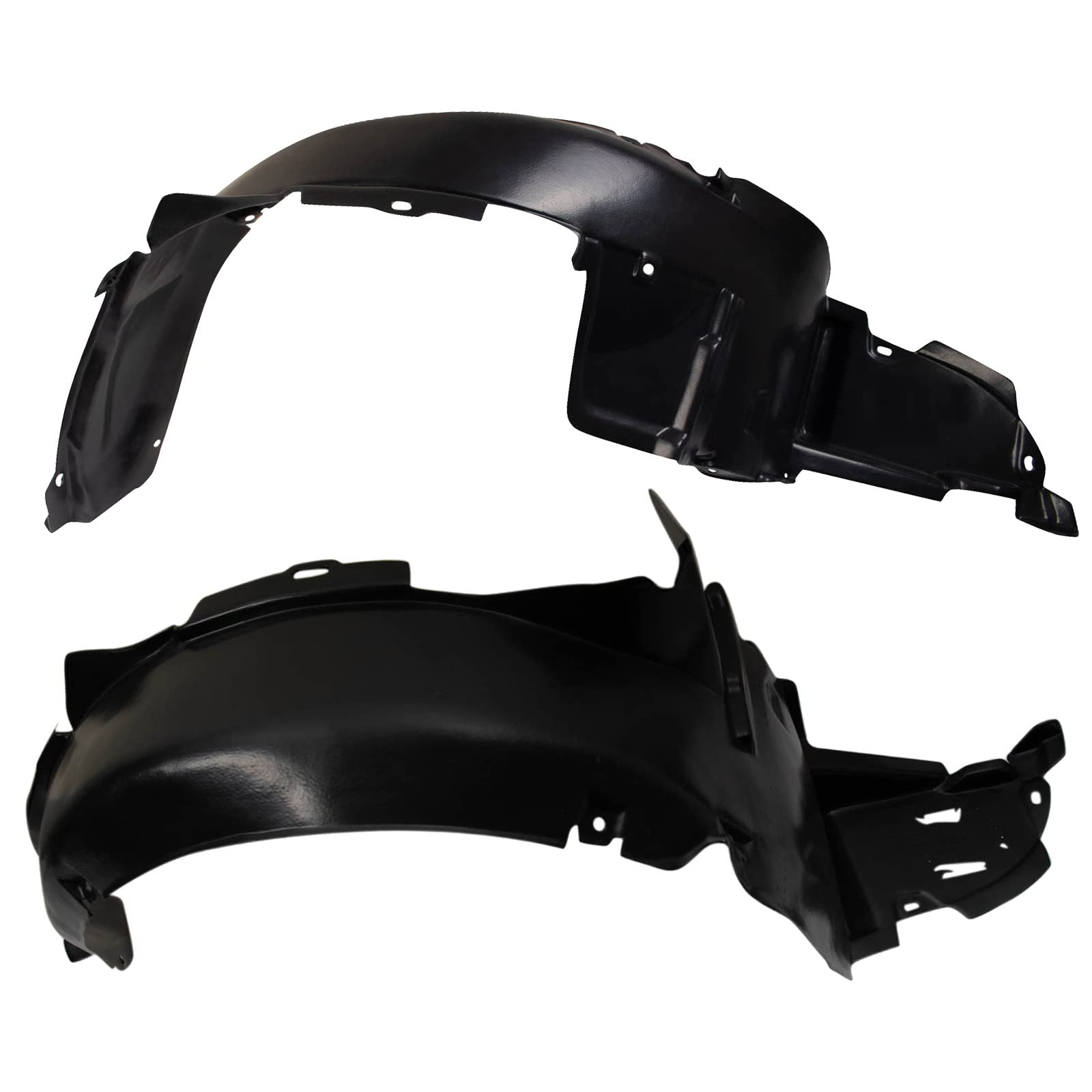 Trq Inner Fender Liner Set Compatible With 2003-2006 Kia Optima Ki1248101 Ki1249101