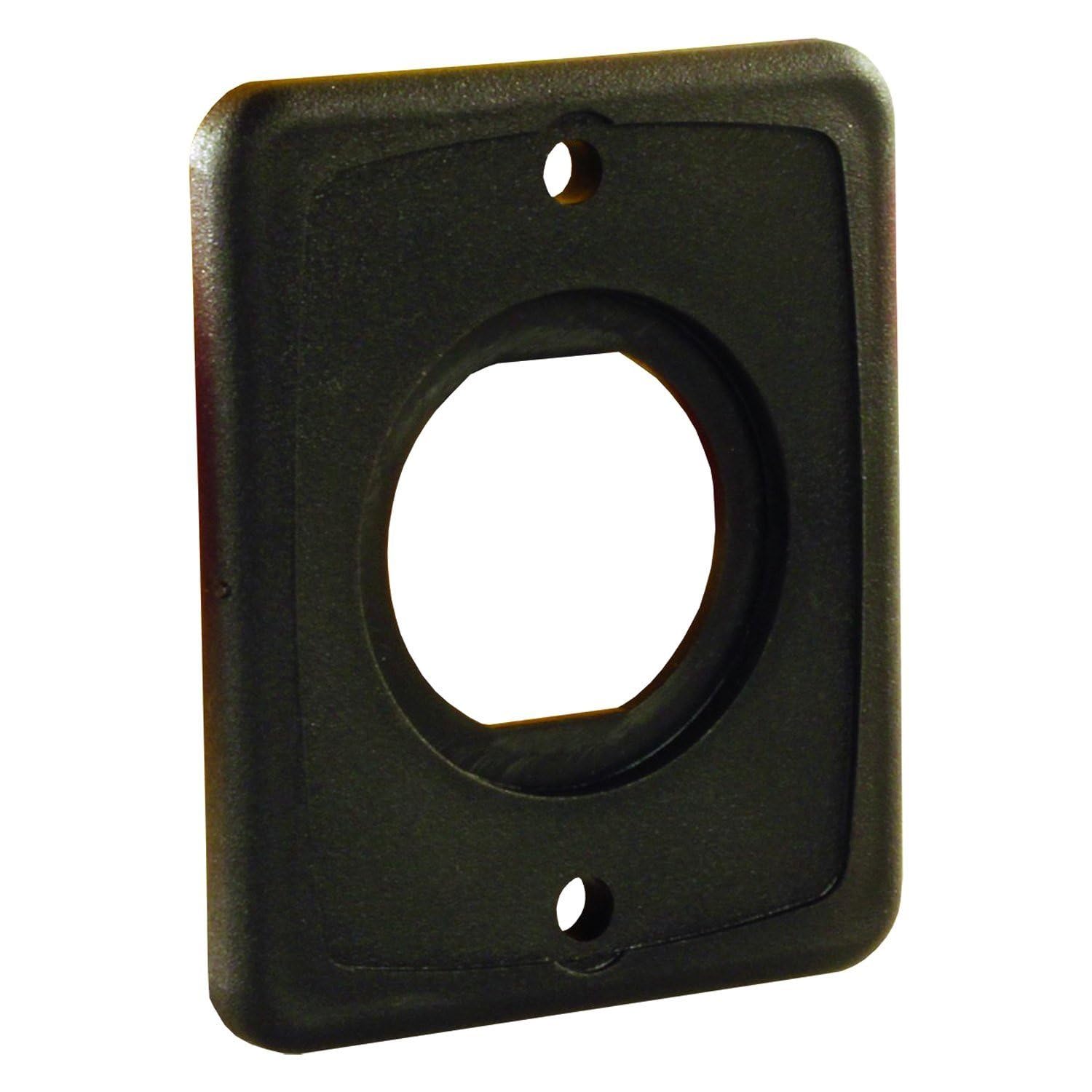 Jr Products 15155 12V/Usb Mounting Plate - Single Port,Black
