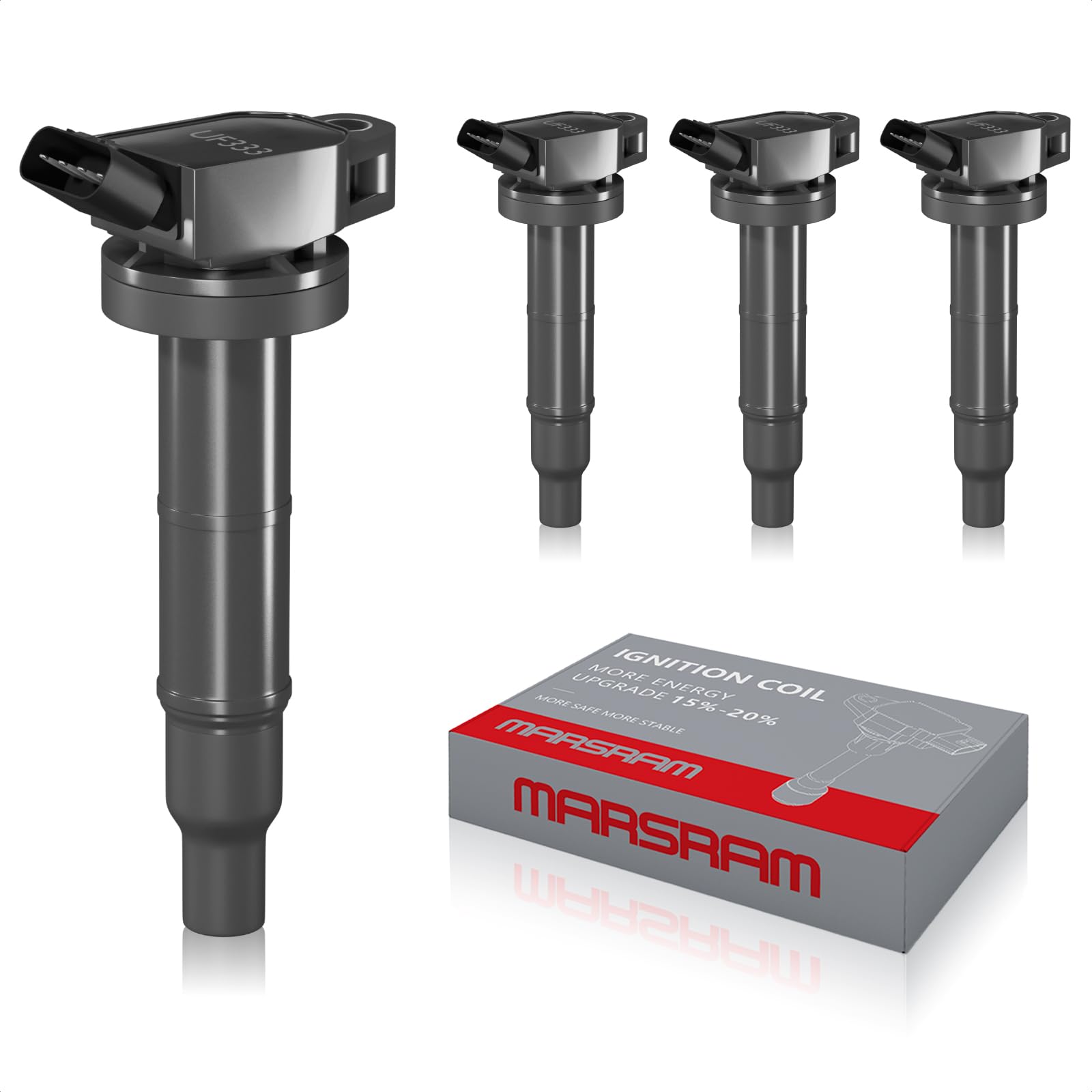 Marsram Ignition Coil Pack Uf333 For Toyota 2001 2002 2003 2004 2005 2006 2007 2008 2009 2010 Rav4 Camry Corolla Solara Highland
