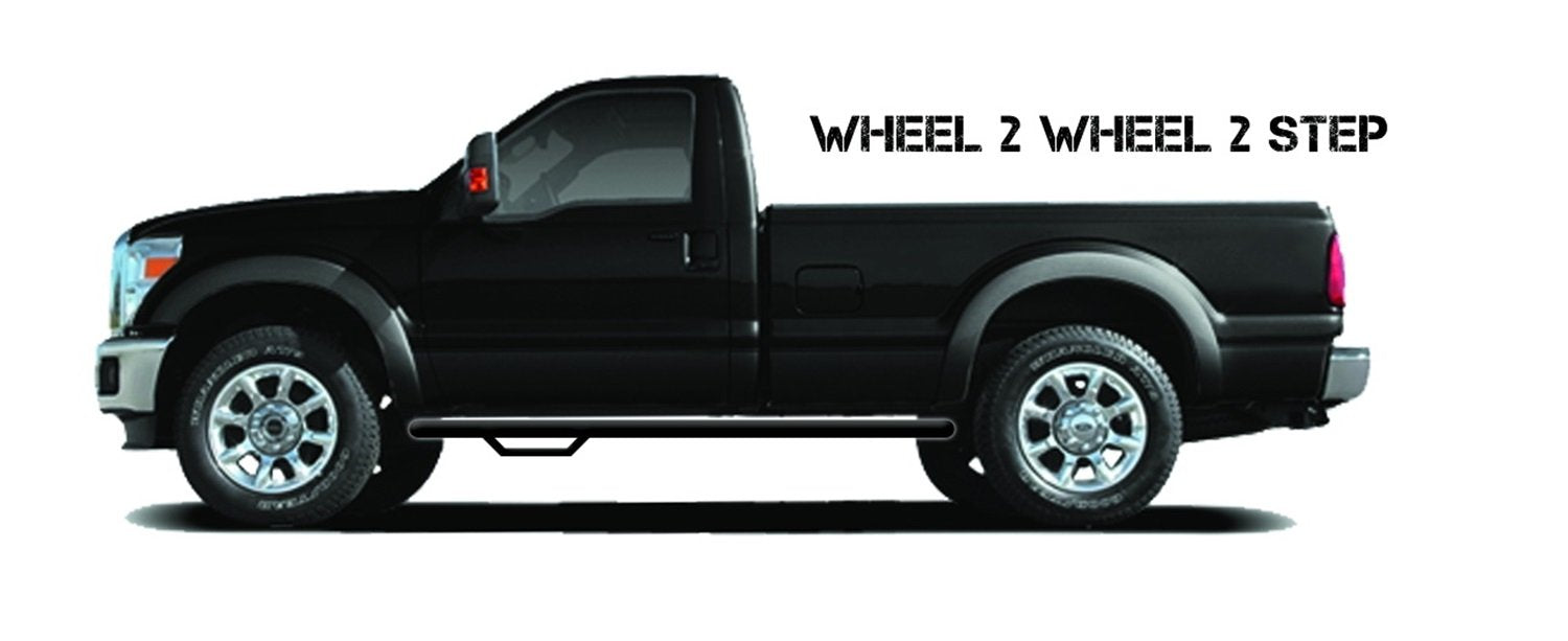 N-Fab Nerf Steps For Ford F-150 | Wheel-To-Wheel, Heavy Duty Steel, Textured Black | F1596Cc-Tx | Fits 2015-2023 Ford F-150 Supe