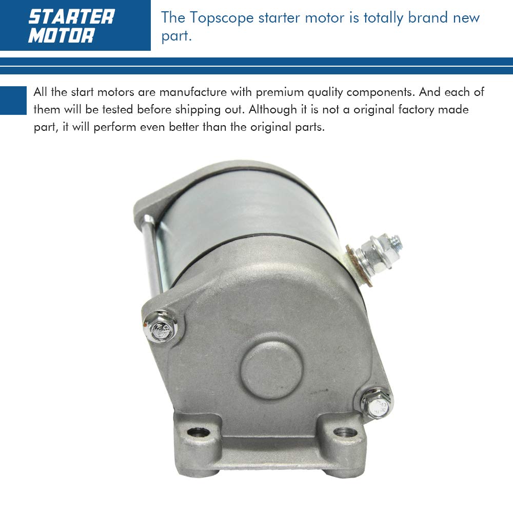 Starter Motor For 4010417 4011584 4012032 4013268 Replace 2002-2015 Polaris Atv Sportsman Ranger 600 700 800