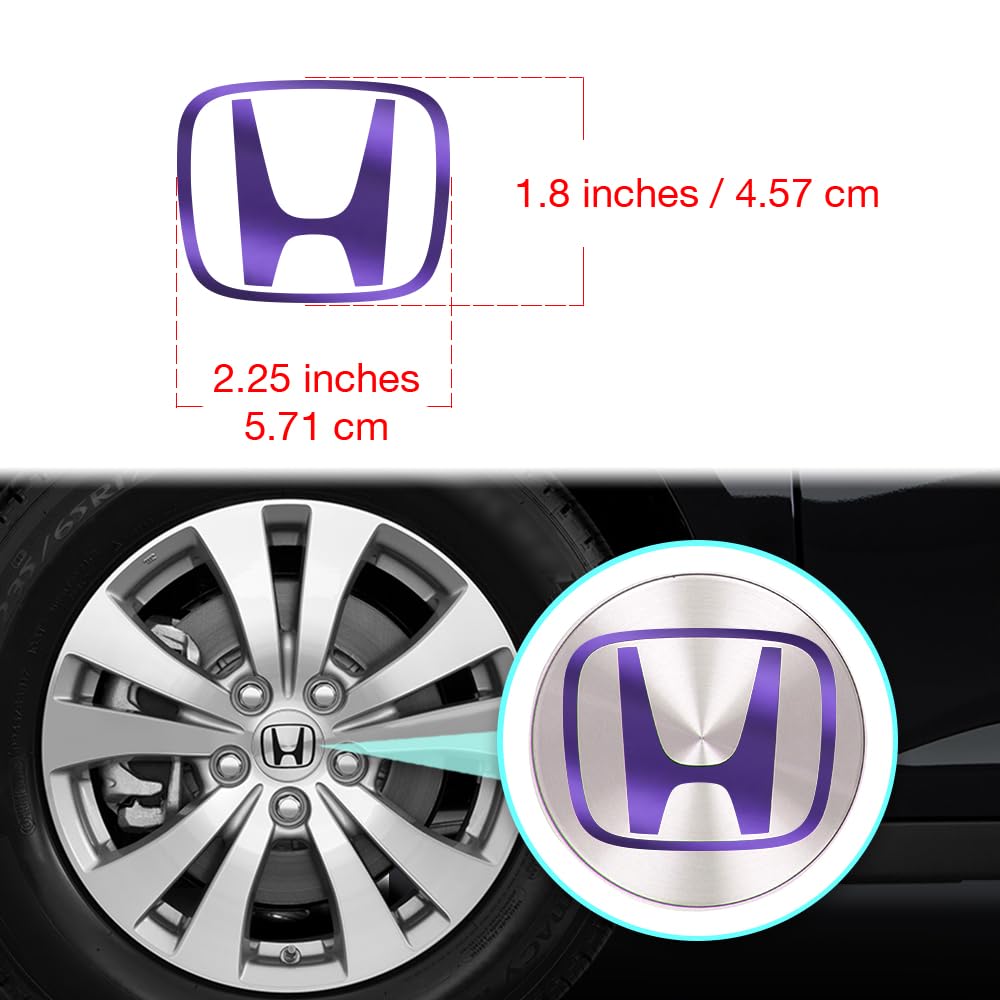 IPG Compatible with Crosstour Accord Element CRV CRZ Ridgeline Odyssey Pilot Logo Center Cap Overlay Wheel Tire Decals (Logo: 2.