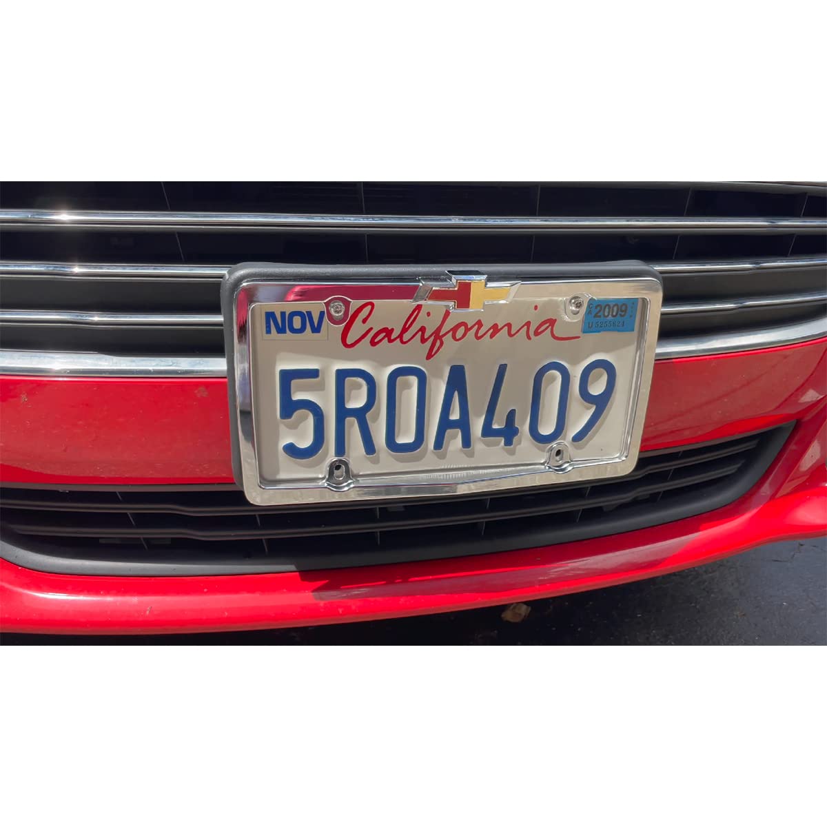 Cruiser Accessories 10437 Chevy License Plate Frame, Chrome/Gold