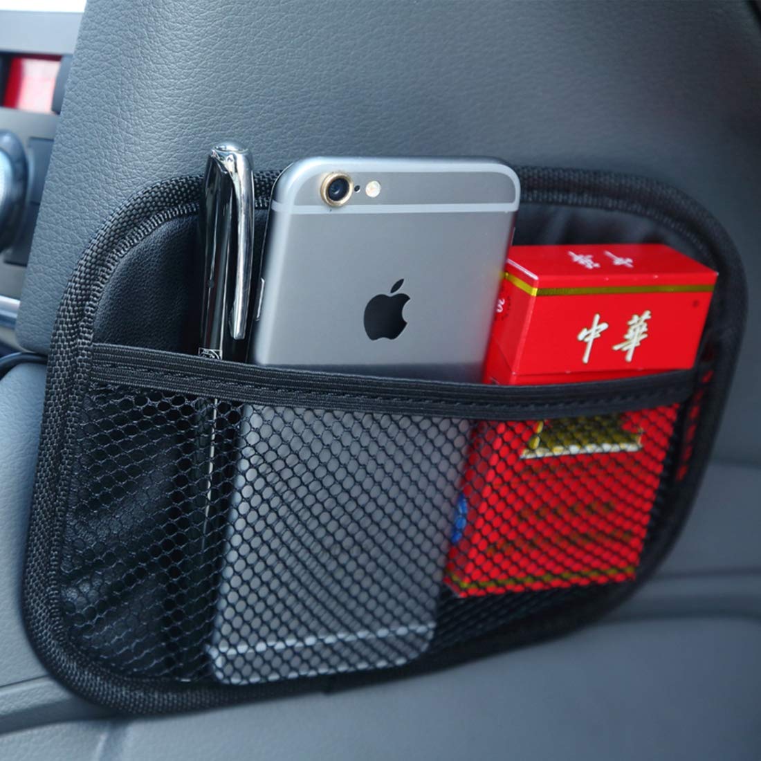 QGT Multifunctional Car Backpack Car Seat Storage Bag,Size:20 * 14 * 0.4cm