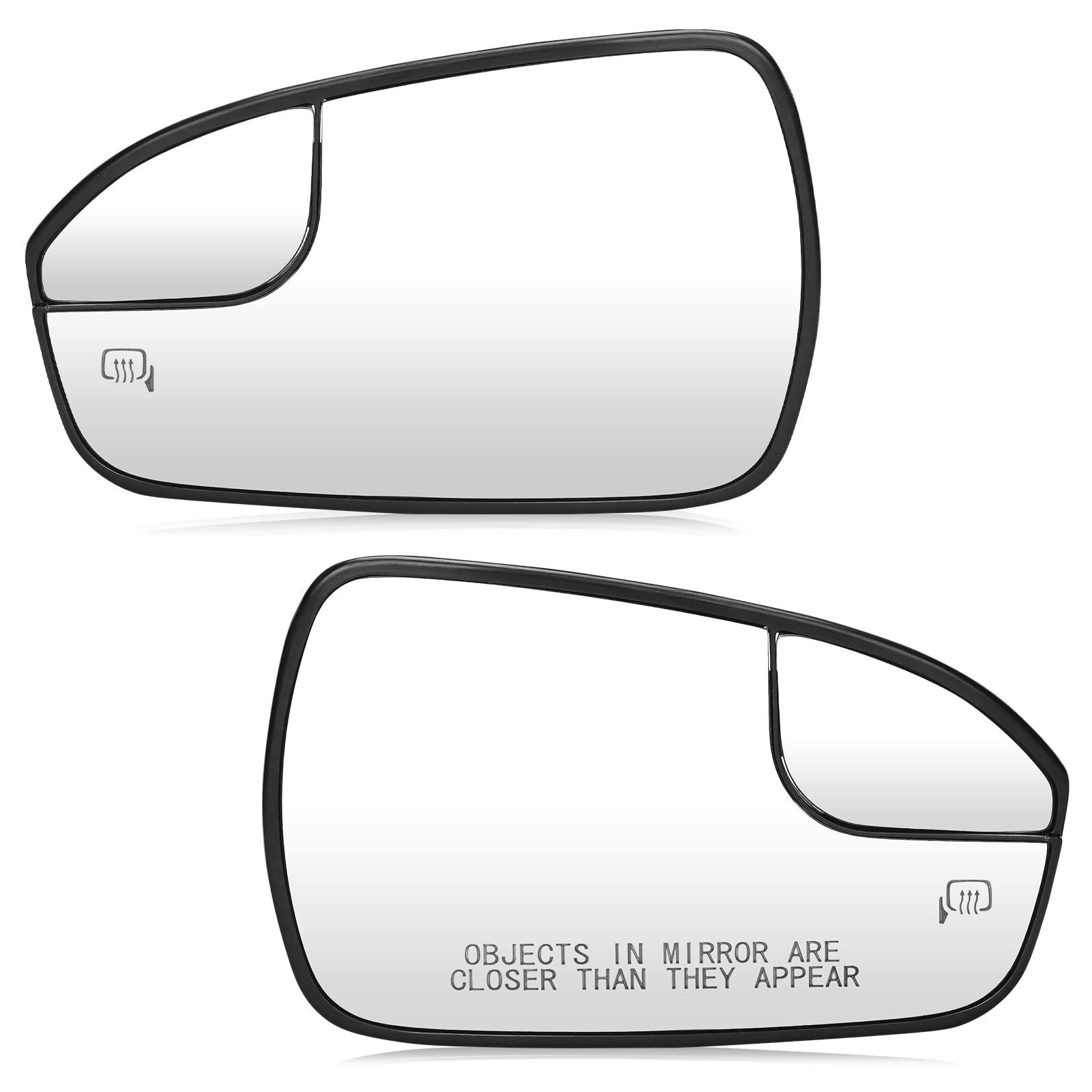 Left+Right Side Mirror Glass Replacement for 2013 2014 2015 2016 2017 2018 2019 2020 Ford Fusion Heated Mirror Glasses DS7Z17K70