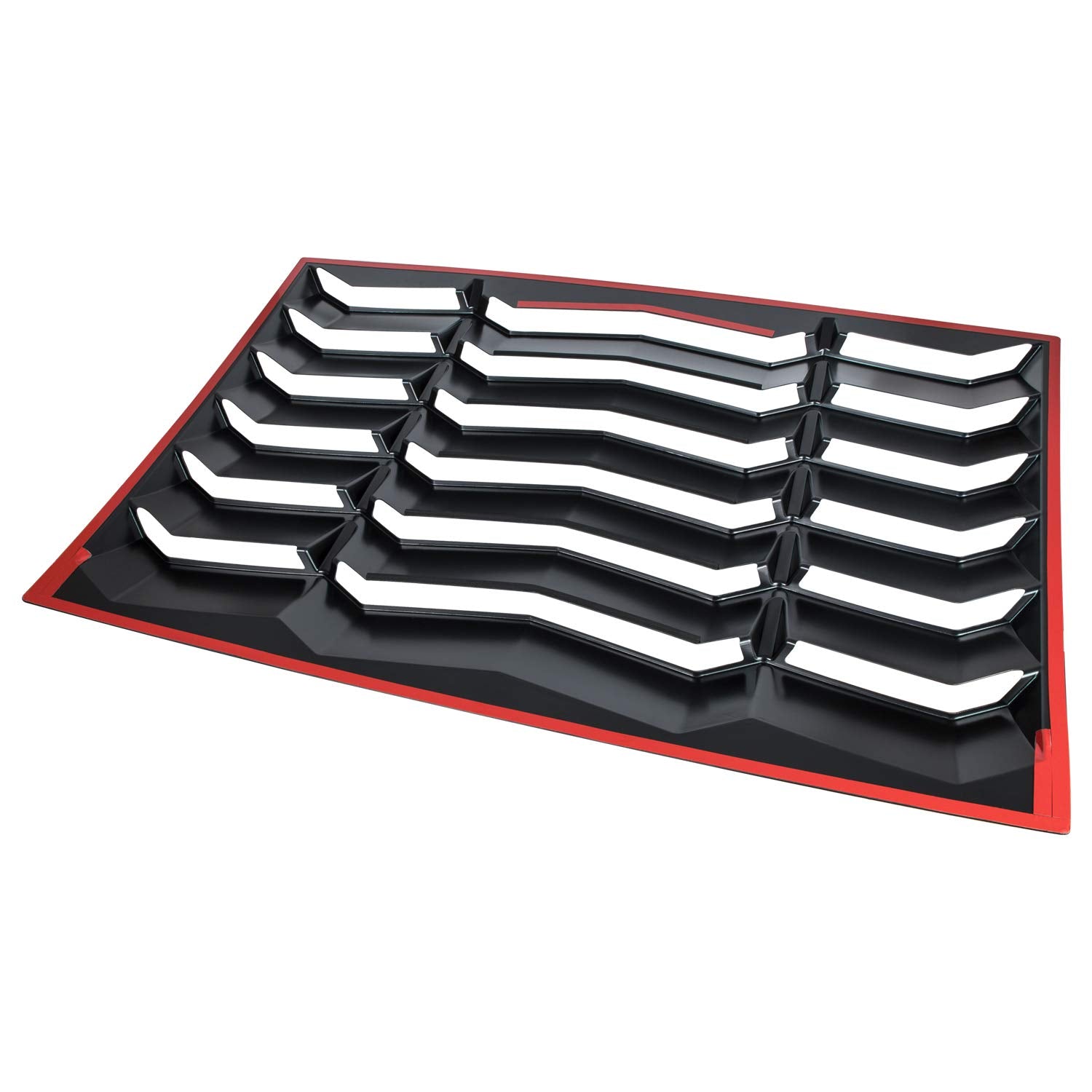 CUMART Rear Window Louvers Sun Shade Cover, Matte Black, 2005-2014 Ford Mustang, Durable ABS Material
