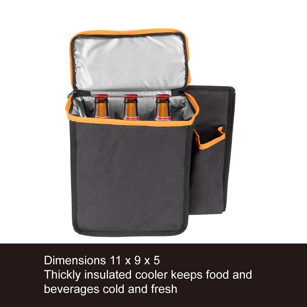 Marksign Deluxe Trunk And Backseat Organizer For Medium Or Large Size Suvs & Rvs, Detachable Storage Modules With Built-In Coole