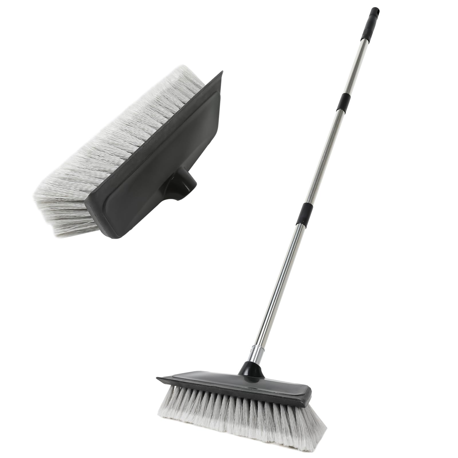 Navapal 52'' Dip Car Wash Brush With Long Handle For Washing Cleaning House Siding, Solar Panel, Auto Cars, Suv, Trucks, Rv, Flo