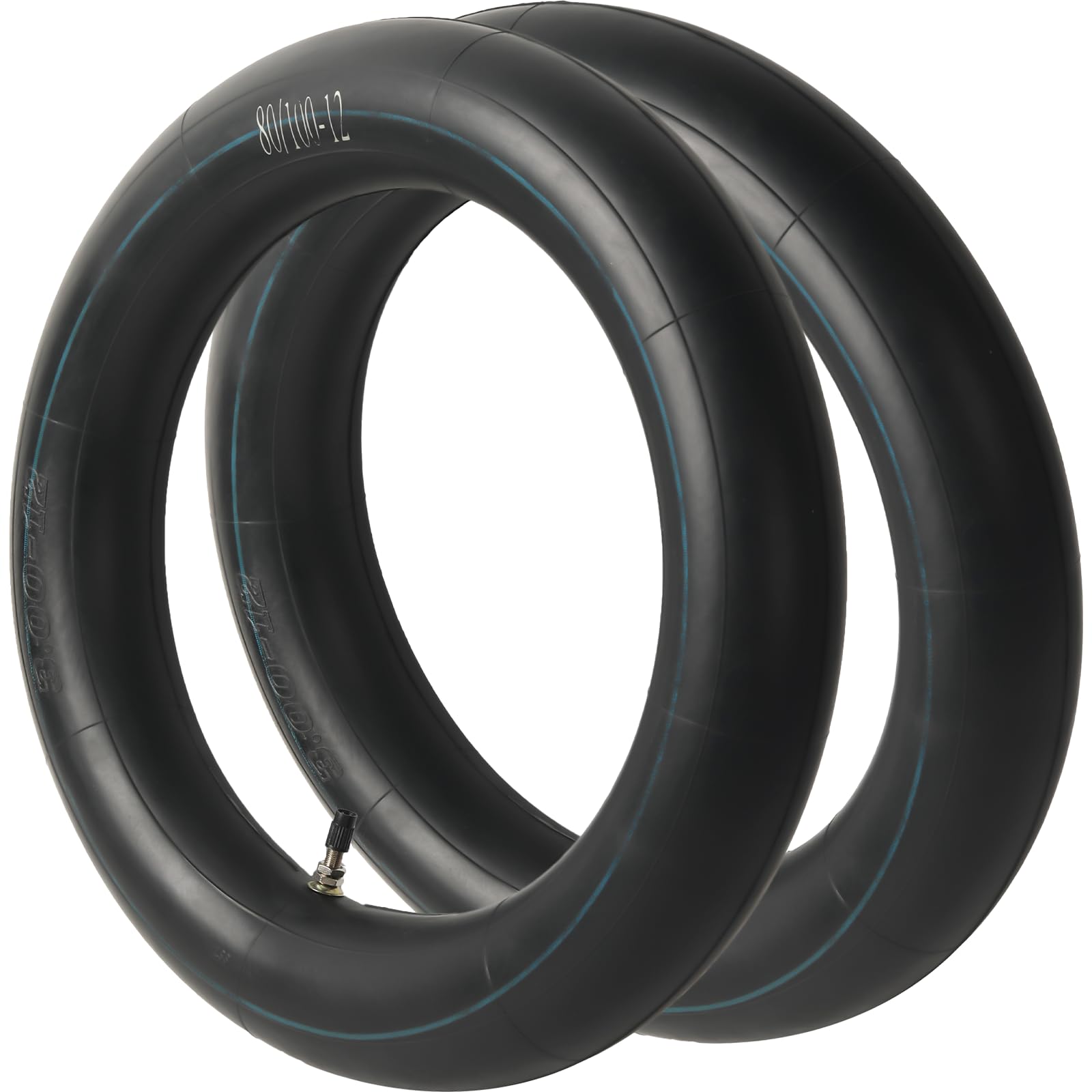 Ar-Pro (2-Pack) 80/100-12 Dirt Bike Inner Tubes With Tr4 Straight Valve, Replacement Standard Motorcycle Inner Tube 2.75/3.00-12