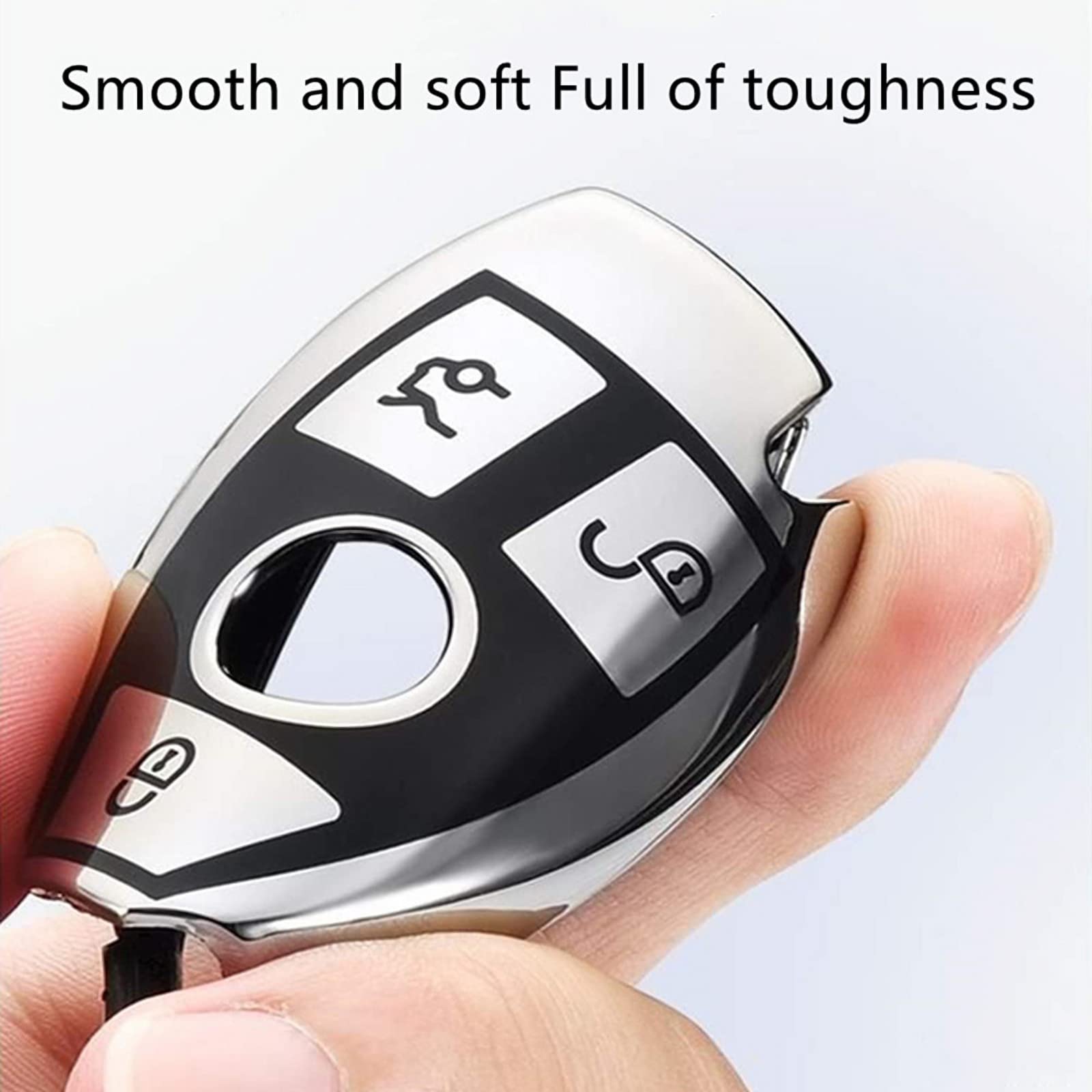 Creativity New Soft Tpu Car Smart Key Case Suitable For Mercedes Benz Cls Cla Clk G Gl R Slk Amg A B C Cl S Sl M Ml Class Auto C