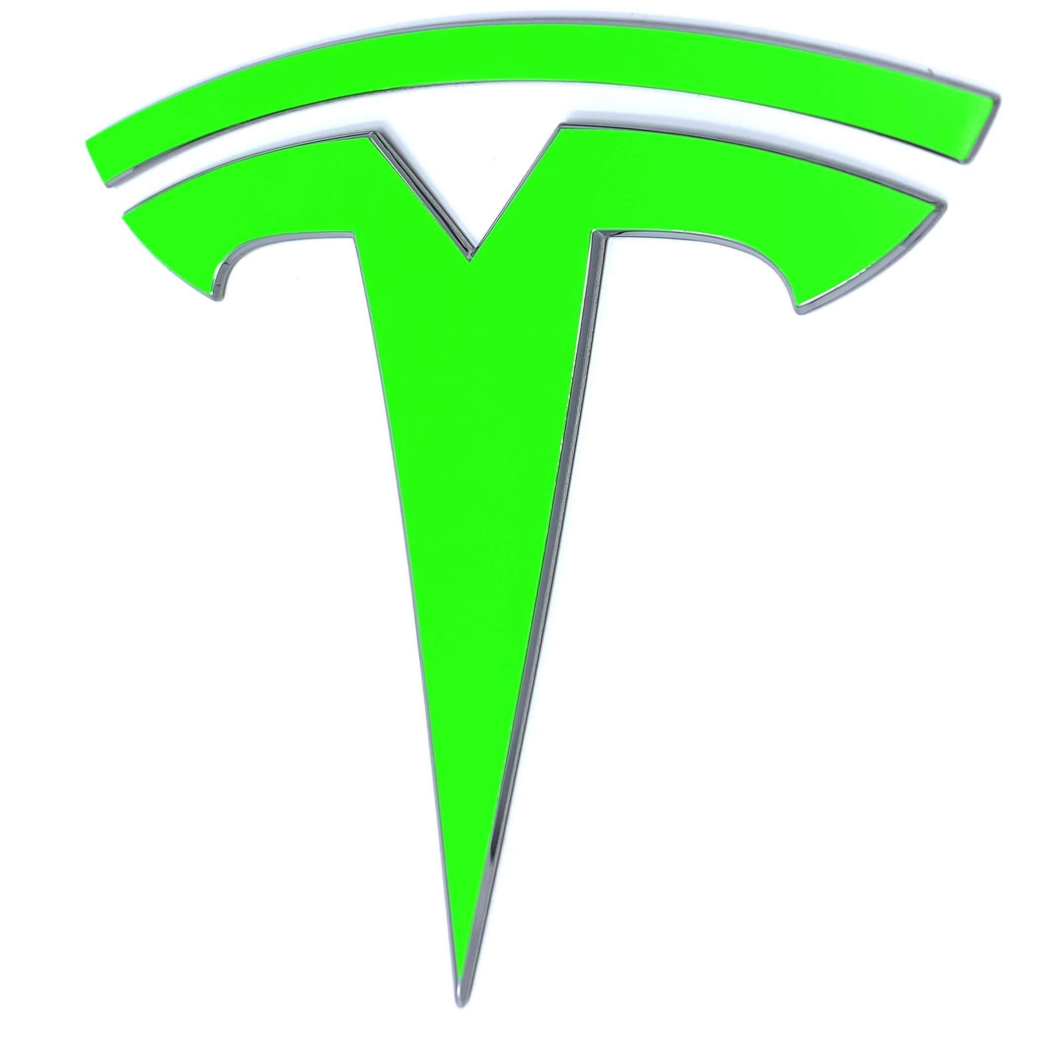 Custom Cut Graphics Vinyl Decal Wrap for Tesla Model 3 - Satin Neon Green, Model 3BUNDLE
