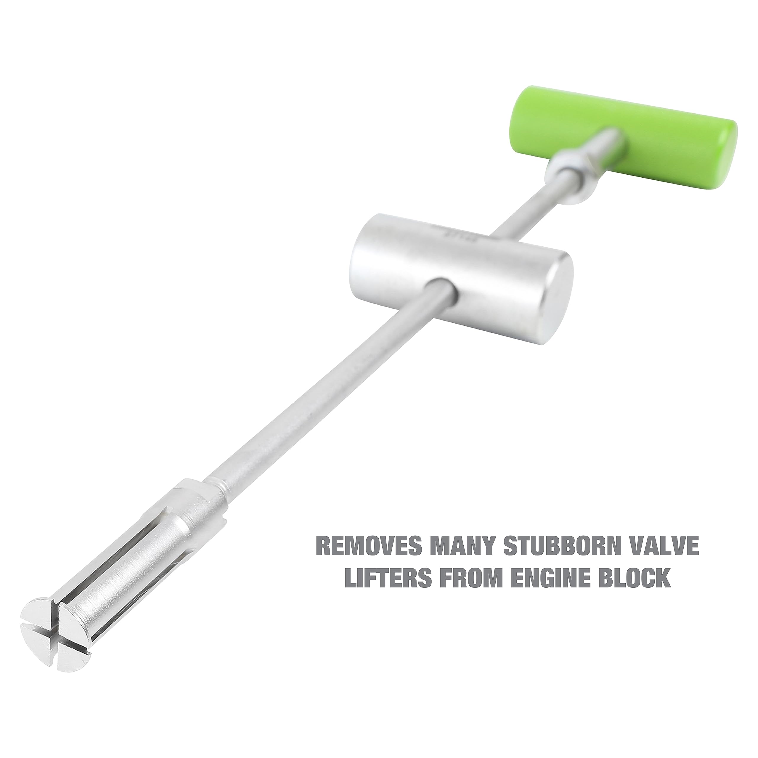 OEMTOOLS Hydraulic Valve Lifter Tool 27146, Chrome Vanadium Steel, 13.5 Inch, Green, Rust-Resistant, Slide Hammer for Stuck Lifters