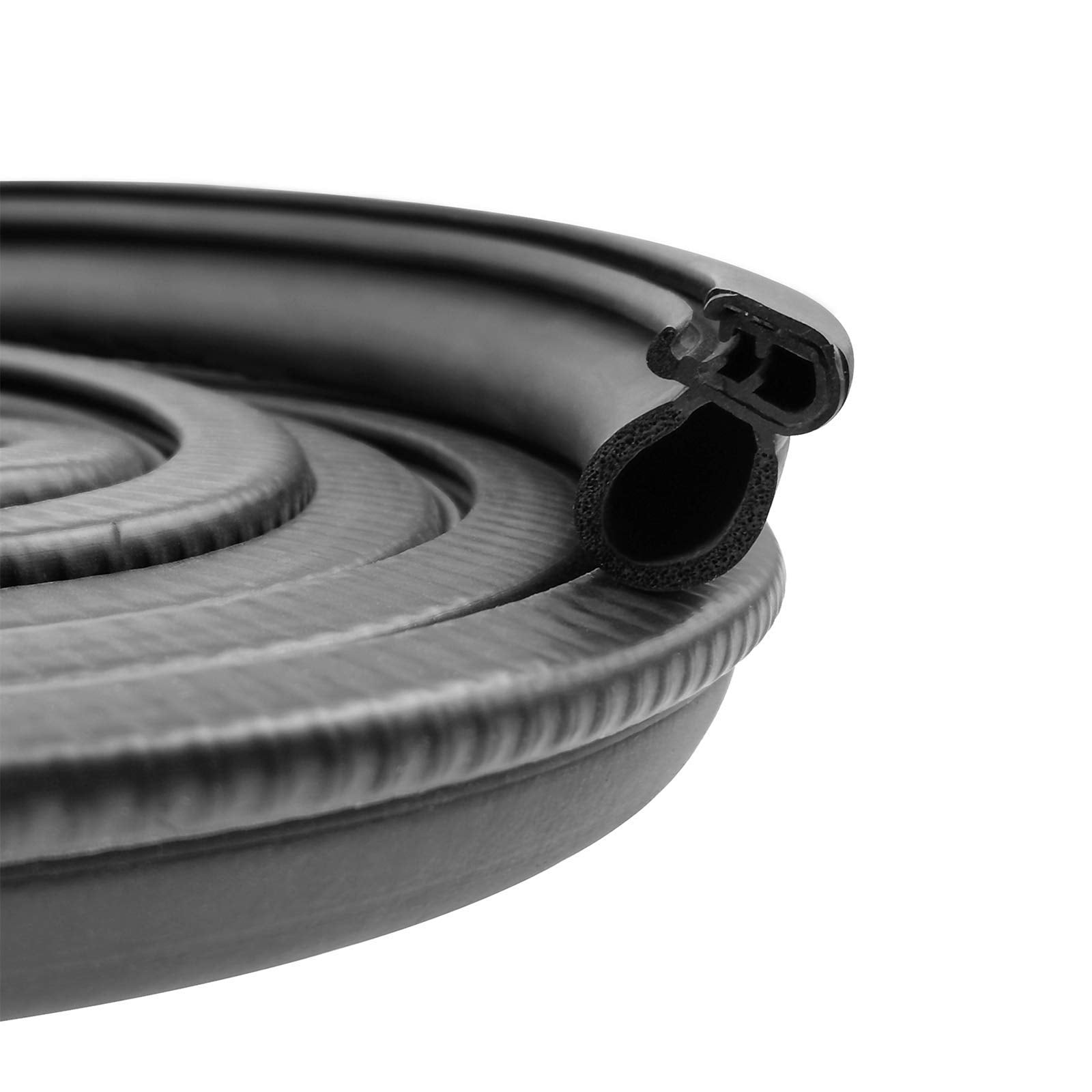 Dgsl Car Weather Stripping, 25Ft Automotive Door Seal Strip With Side Bulb Rubber Seal For Cars, Boats, Trucks, Rvs