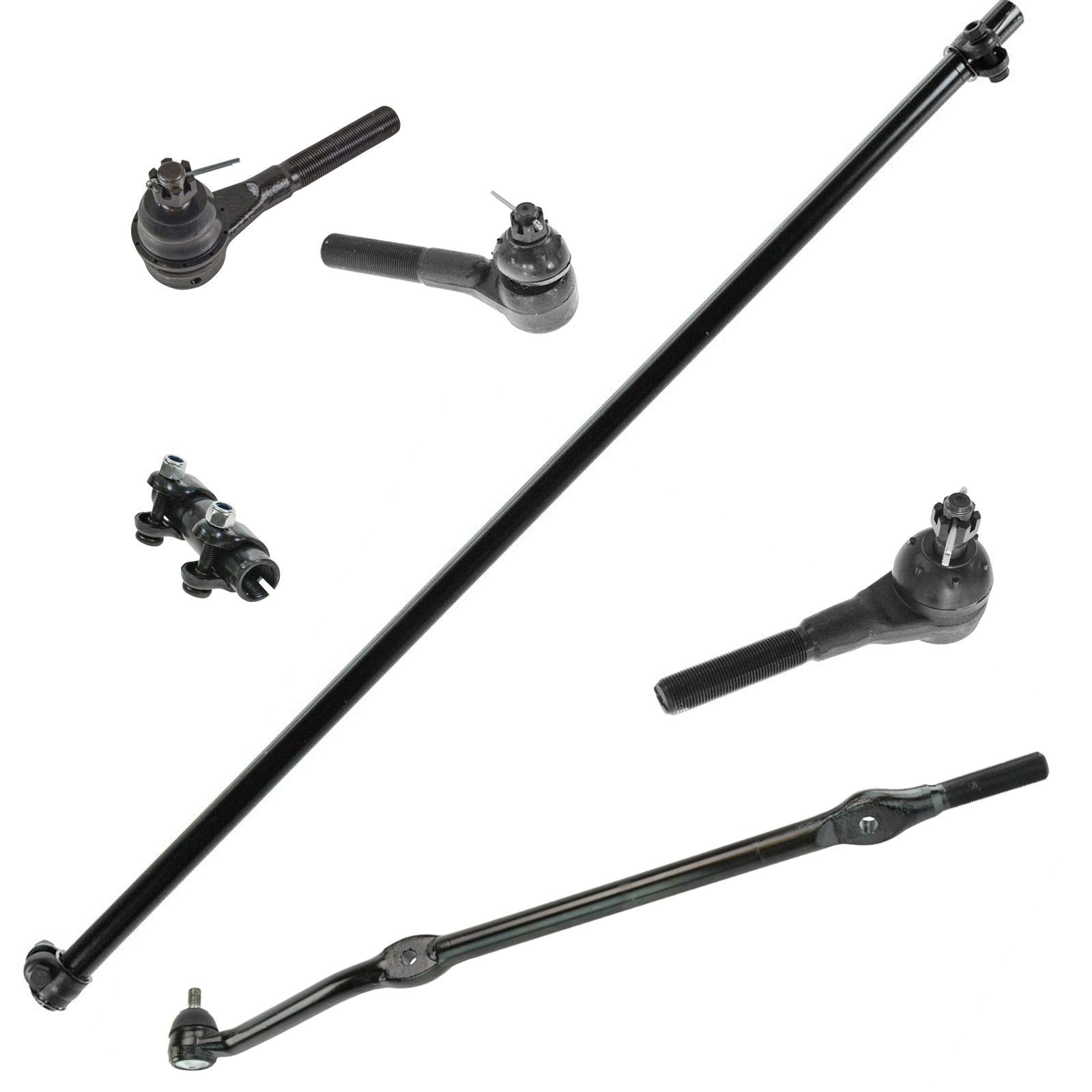 TRQ Front Tie Rod Set Compatible with 1997-2006 Jeep Wrangler