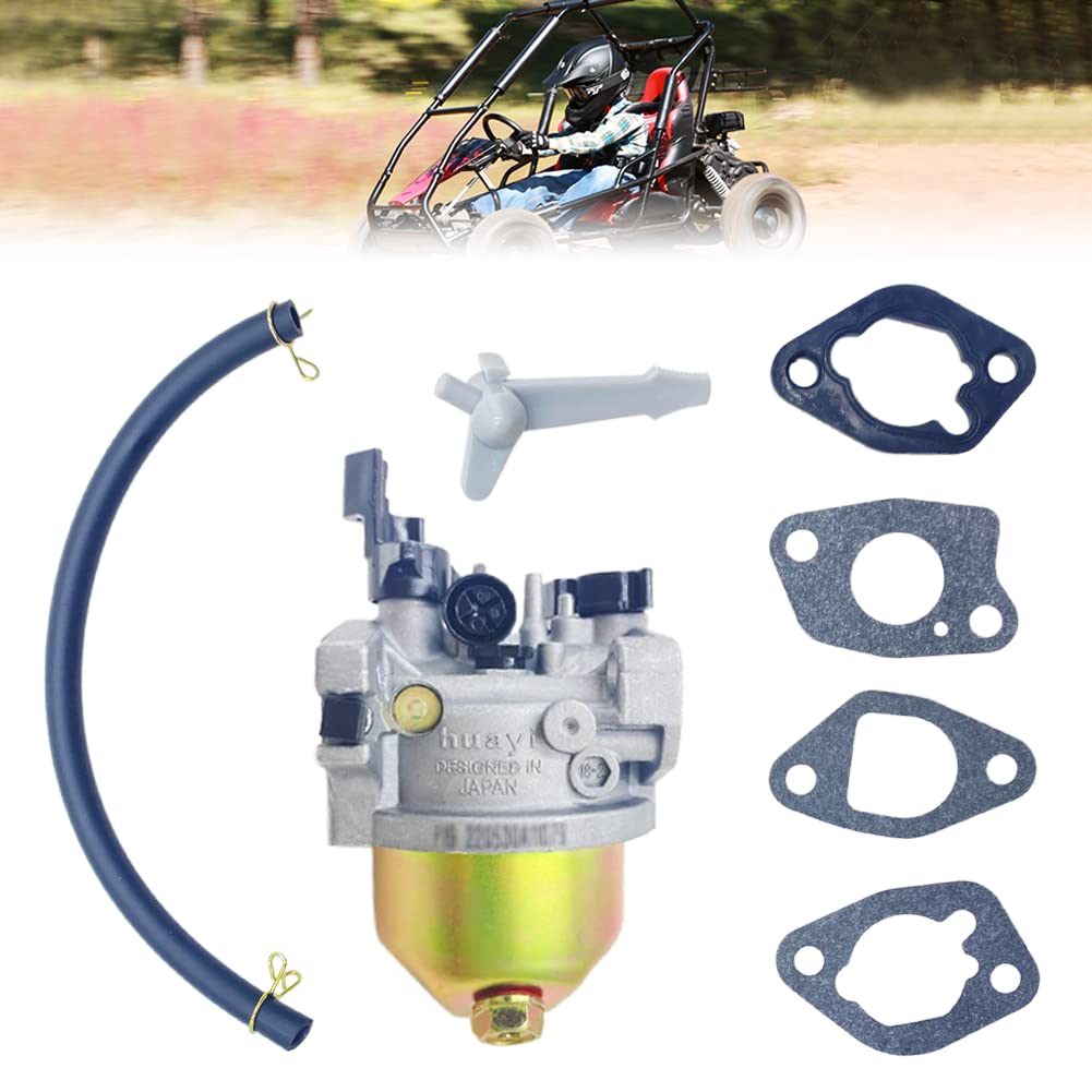 Qymoto Carburetor For Coleman Kt196 With Gaskets 6.5Hp 5.5Hp 196Cc Go Kart Carburetor Huayi Carburetor Ohv Engine Go Kart Carb