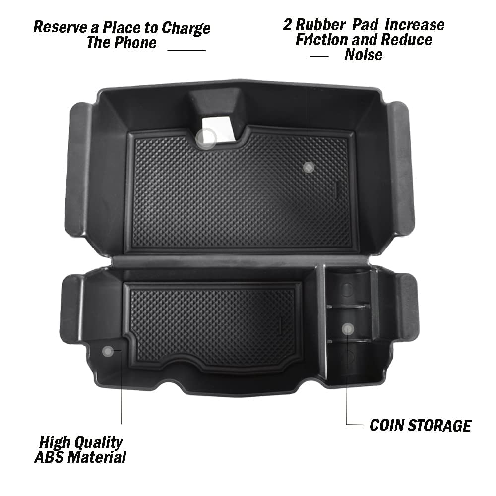 TACOBRO Center Console Organizer Compatible with Jeep Wrangler JL and JLU 2018-2023 2024 Accessories, Gladiator JT Truck 2020 20